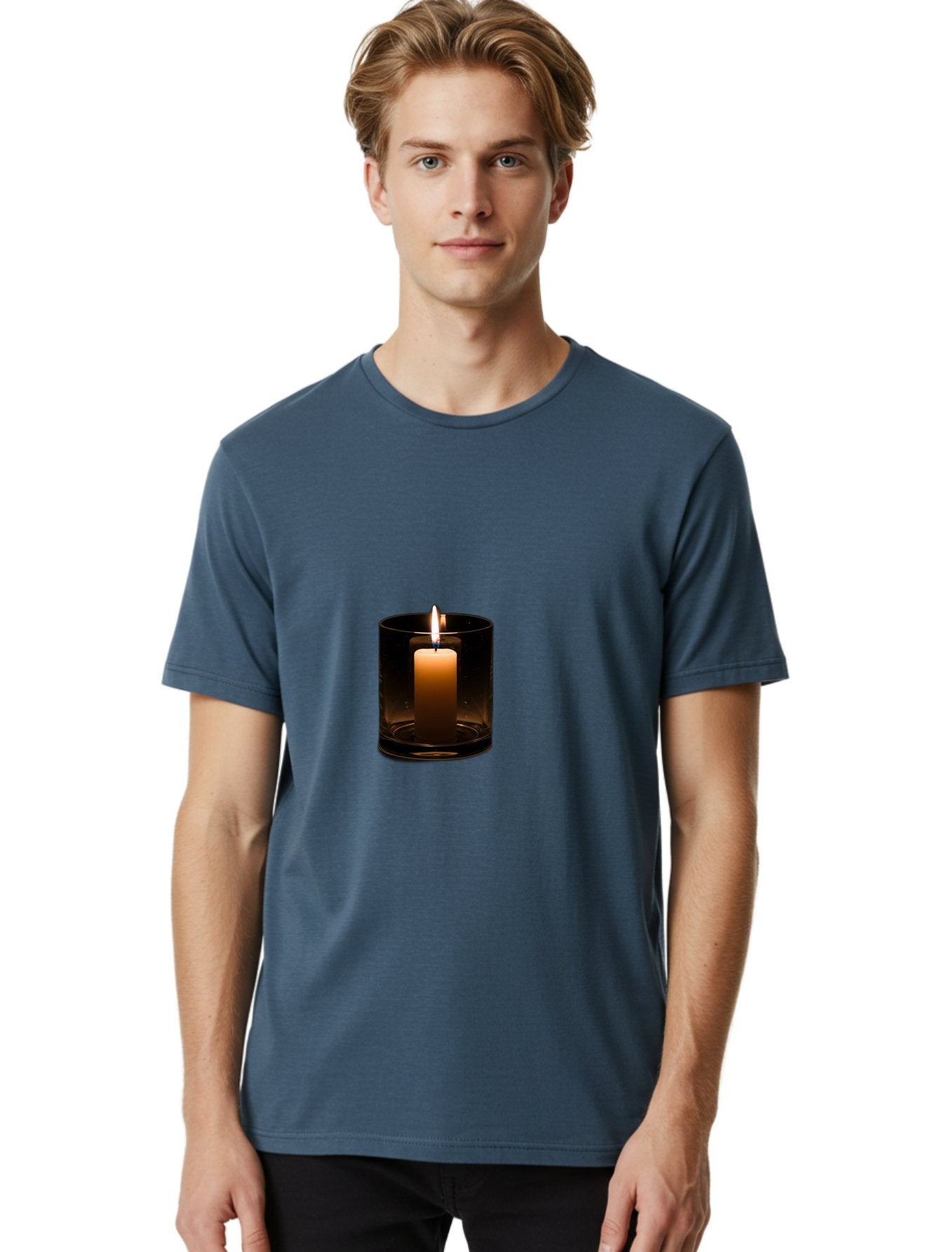 Lit-Candle-2 Men'S Graphic Tee, 100% Cotton, Comfortable Casual Summer Wear, Machine Washable, Vintage Camera, Old Camera, Antique Camera, Black Camera, Classic Photography, Photography Equipment, Nostalgic Device, Film Camera, Camera Art Bai092 18