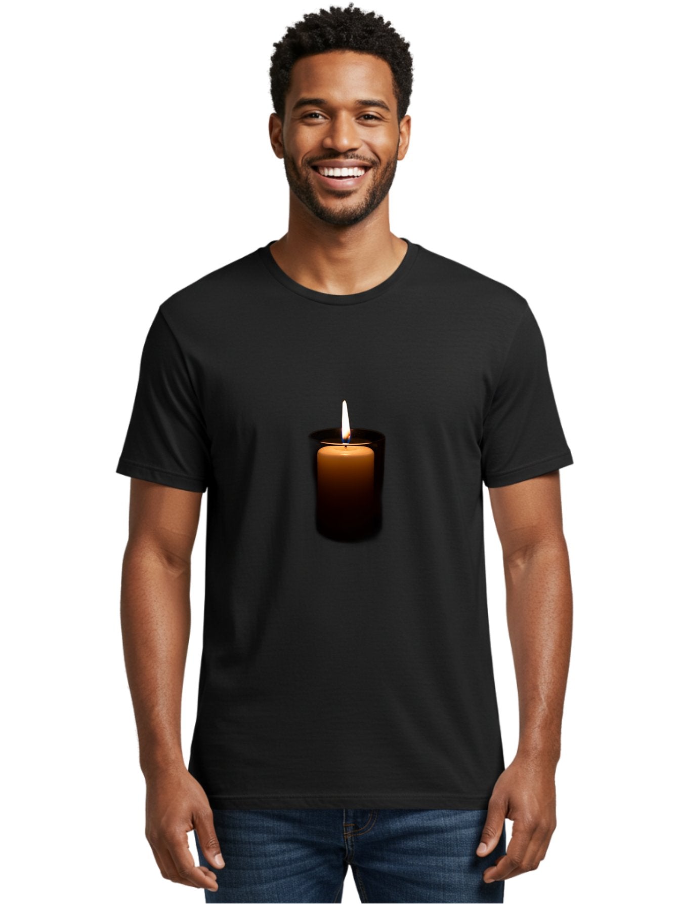 Lit-Candle-4 Men'S Graphic Tee, 100% Cotton, Comfortable Casual Summer Wear, Machine Washable, Vintage Camera, Old Camera, Antique Camera, Black Camera, Classic Photography, Photography Equipment, Nostalgic Device, Film Camera, Camera Art Bai094 30