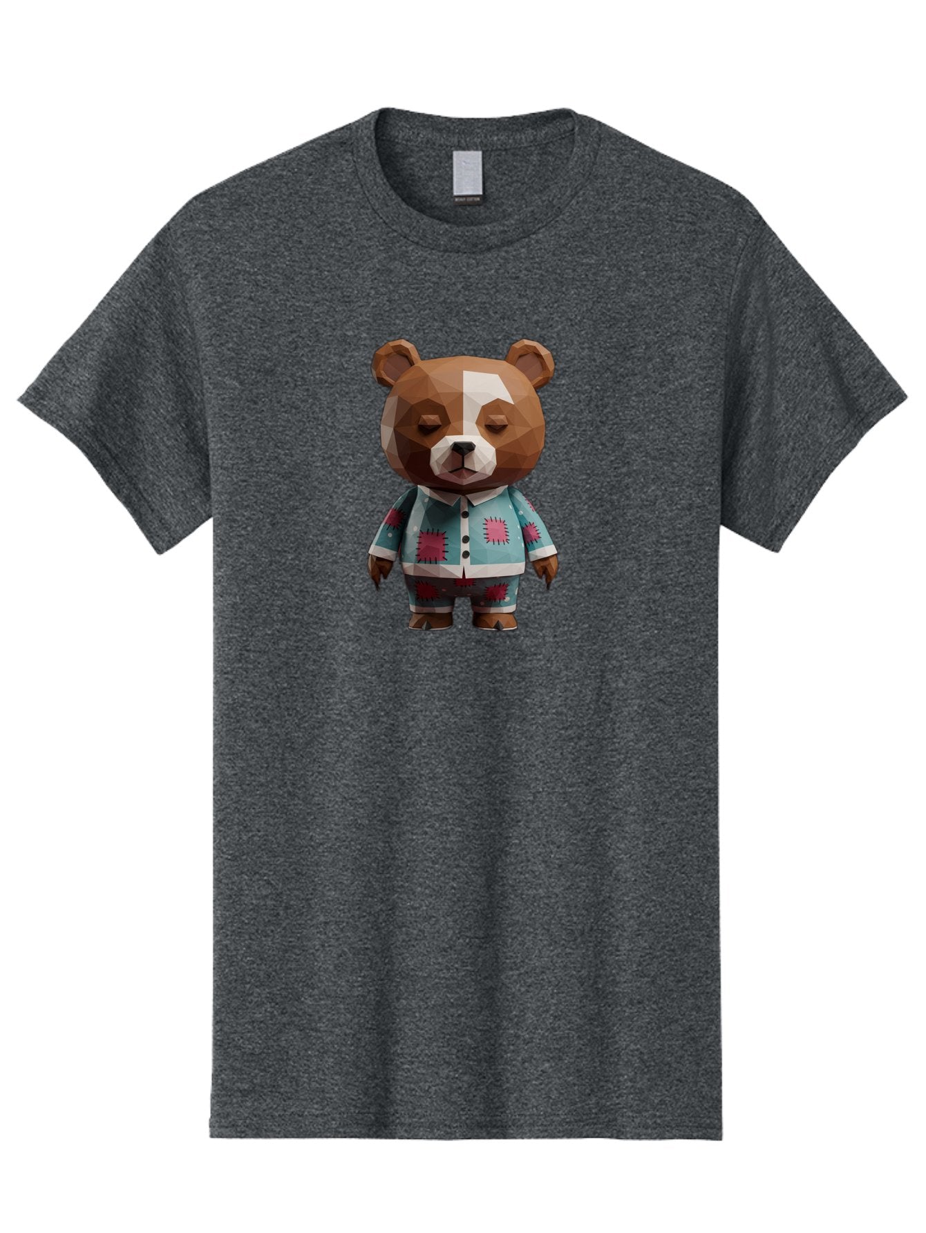 Low-Poly-Brown-Bear Men'S Graphic Tee, 100% Cotton, Comfortable Casual Summer Wear, Machine Washable, Vintage Camera, Old Camera, Antique Camera, Black Camera, Classic Photography, Photography Equipment, Nostalgic Device, Film Camera, Bai105