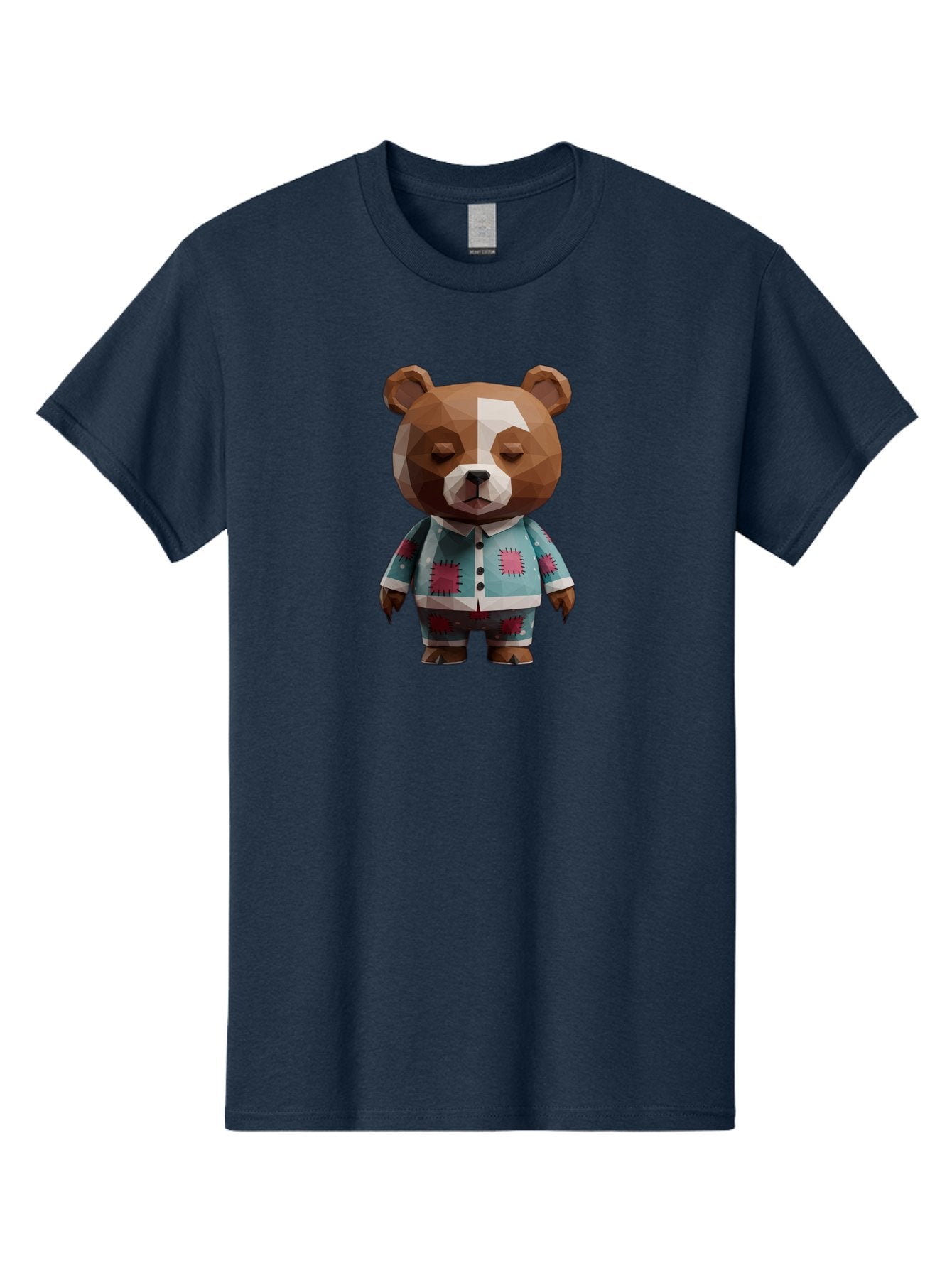 Low-Poly-Brown-Bear Men'S Graphic Tee, 100% Cotton, Comfortable Casual Summer Wear, Machine Washable, Vintage Camera, Old Camera, Antique Camera, Black Camera, Classic Photography, Photography Equipment, Nostalgic Device, Film Camera, Bai105