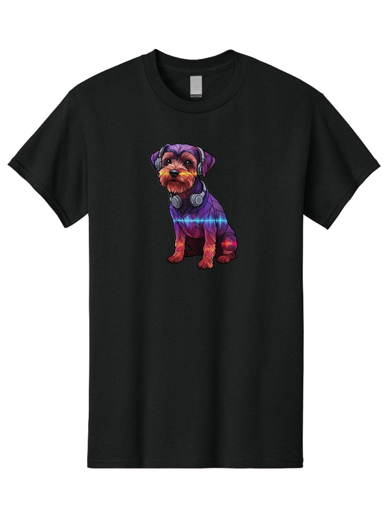 Low-Poly-Dog-Wearing-Headphones Men'S Graphic Tee, 100% Cotton, Comfortable Casual Summer Wear, Machine Washable, Vintage Camera, Old Camera, Antique Camera, Black Camera, Classic Photography, Photography Equipment, Nostalgic Device, Bai106 14