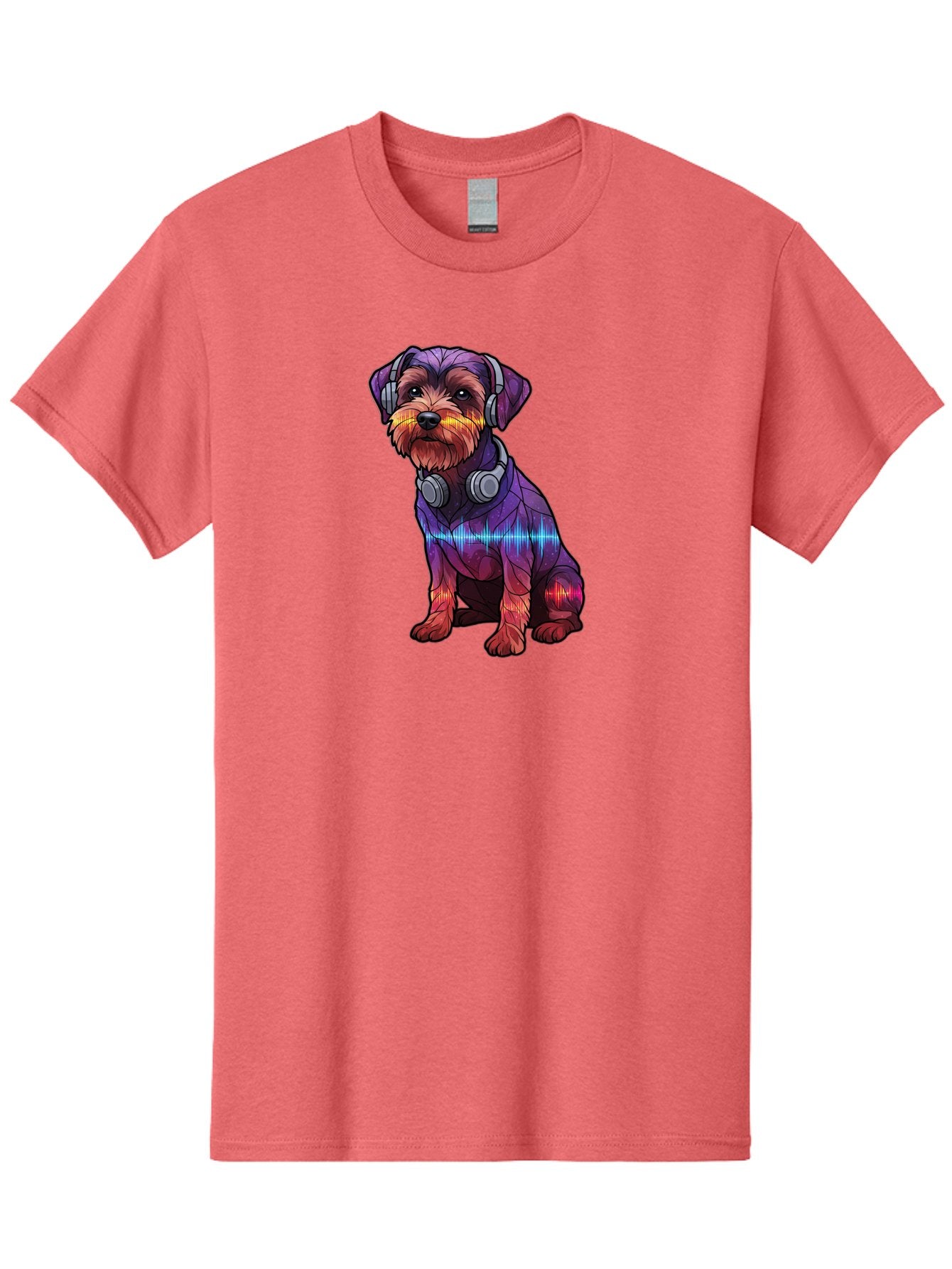 Low-Poly-Dog-Wearing-Headphones Men'S Graphic Tee, 100% Cotton, Comfortable Casual Summer Wear, Machine Washable, Vintage Camera, Old Camera, Antique Camera, Black Camera, Classic Photography, Photography Equipment, Nostalgic Device, Bai106 3