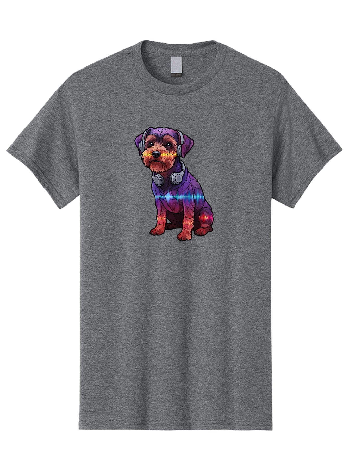 Low-Poly-Dog-Wearing-Headphones Men'S Graphic Tee, 100% Cotton, Comfortable Casual Summer Wear, Machine Washable, Vintage Camera, Old Camera, Antique Camera, Black Camera, Classic Photography, Photography Equipment, Nostalgic Device, Bai106 9