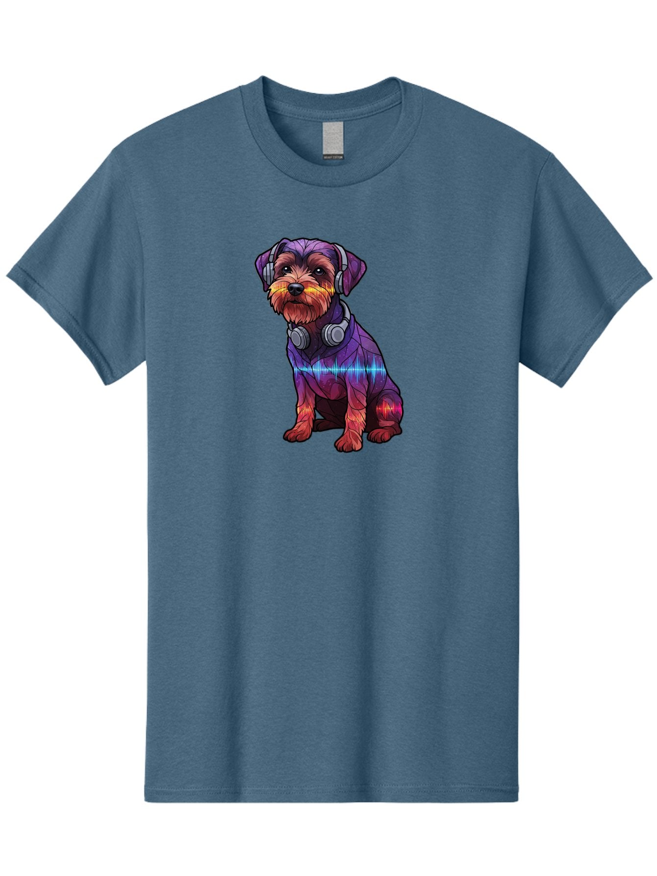 Low-Poly-Dog-Wearing-Headphones Men'S Graphic Tee, 100% Cotton, Comfortable Casual Summer Wear, Machine Washable, Vintage Camera, Old Camera, Antique Camera, Black Camera, Classic Photography, Photography Equipment, Nostalgic Device, Bai106 8