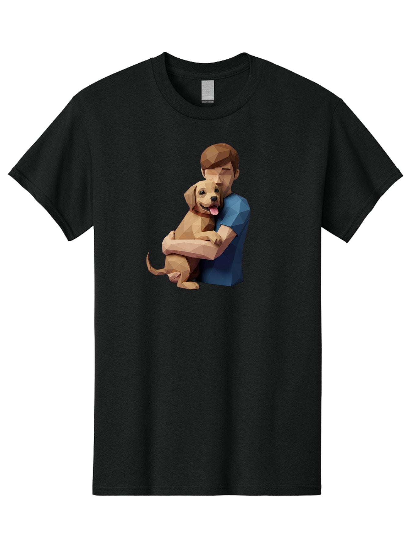 Man-Hugging-Dog-1 Men'S Graphic Tee, 100% Cotton, Comfortable Casual Summer Wear, Machine Washable, Vintage Camera, Old Camera, Antique Camera, Black Camera, Classic Photography, Photography Equipment, Nostalgic Device, Film Camera, Camera Art Bai112 8