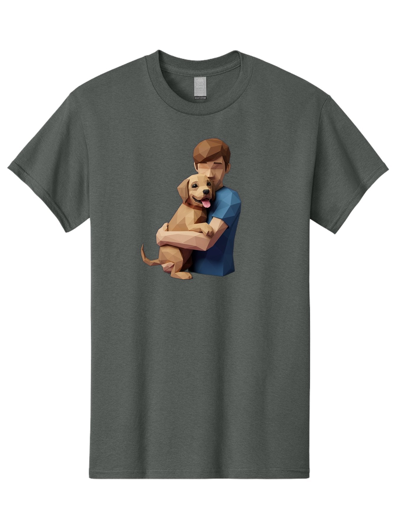 Man-Hugging-Dog-1 Men'S Graphic Tee, 100% Cotton, Comfortable Casual Summer Wear, Machine Washable, Vintage Camera, Old Camera, Antique Camera, Black Camera, Classic Photography, Photography Equipment, Nostalgic Device, Film Camera, Camera Art Bai112 15