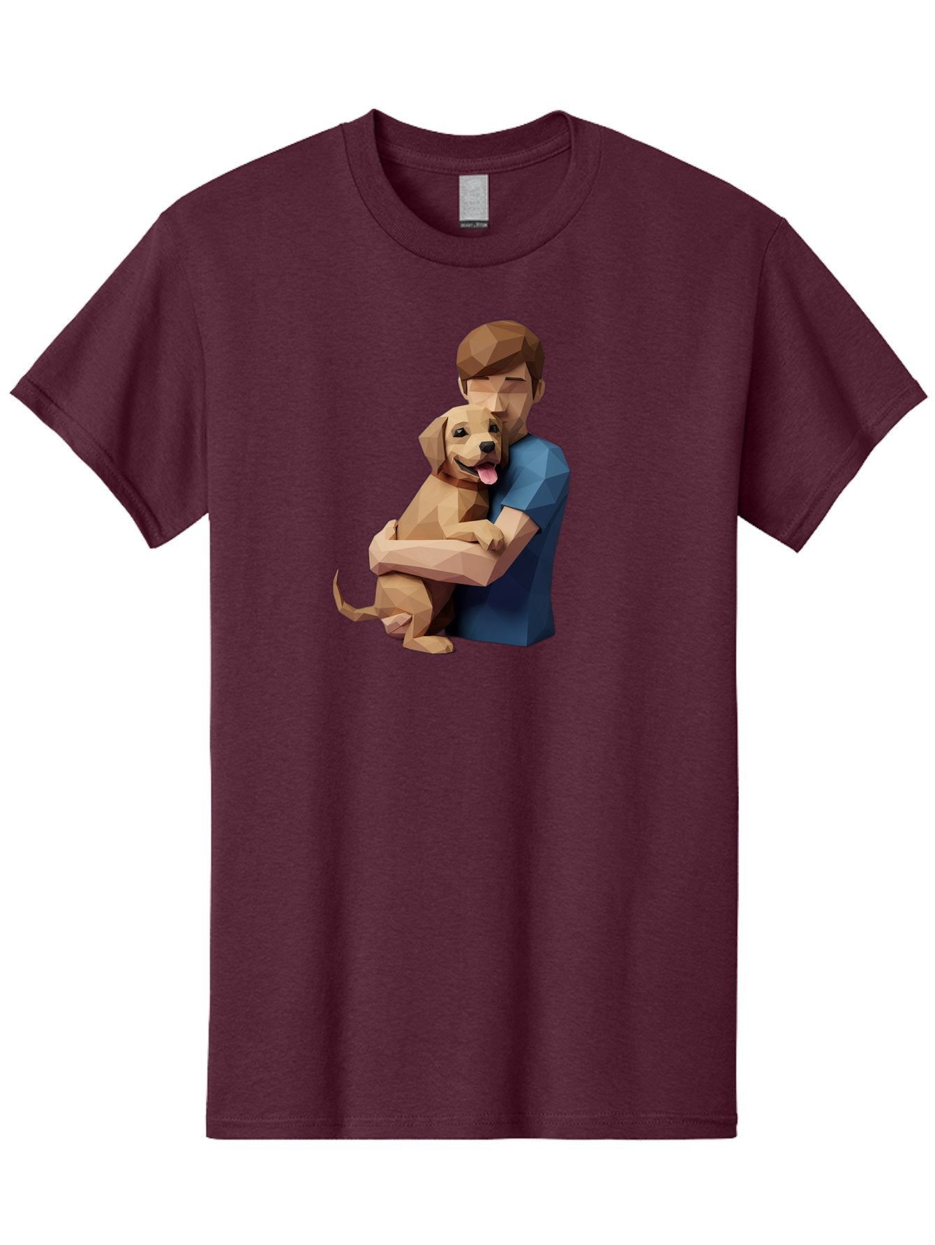 Man-Hugging-Dog-1 Men'S Graphic Tee, 100% Cotton, Comfortable Casual Summer Wear, Machine Washable, Vintage Camera, Old Camera, Antique Camera, Black Camera, Classic Photography, Photography Equipment, Nostalgic Device, Film Camera, Camera Art Bai112 4