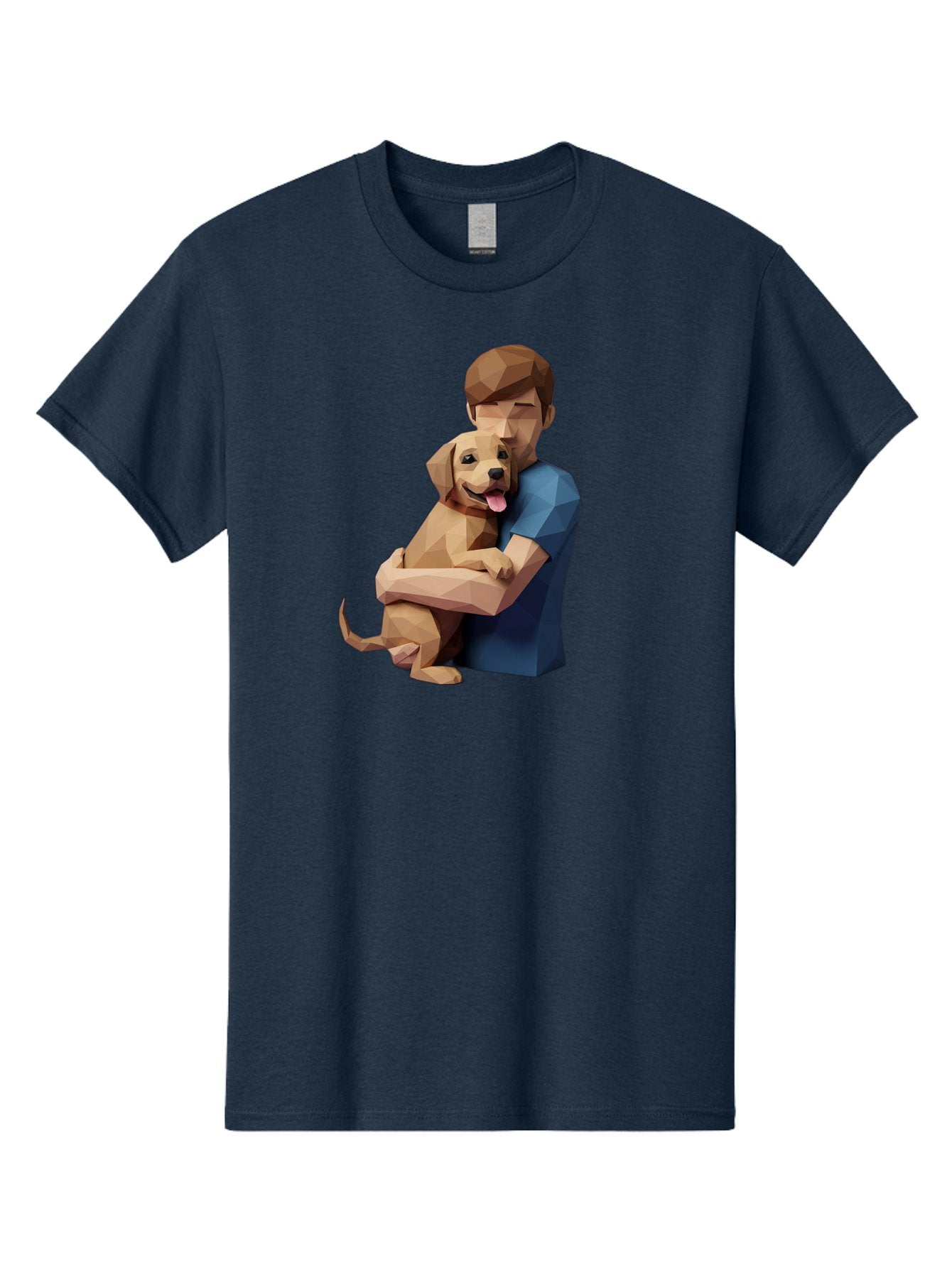 Man-Hugging-Dog-1 Men'S Graphic Tee, 100% Cotton, Comfortable Casual Summer Wear, Machine Washable, Vintage Camera, Old Camera, Antique Camera, Black Camera, Classic Photography, Photography Equipment, Nostalgic Device, Film Camera, Camera Art Bai112