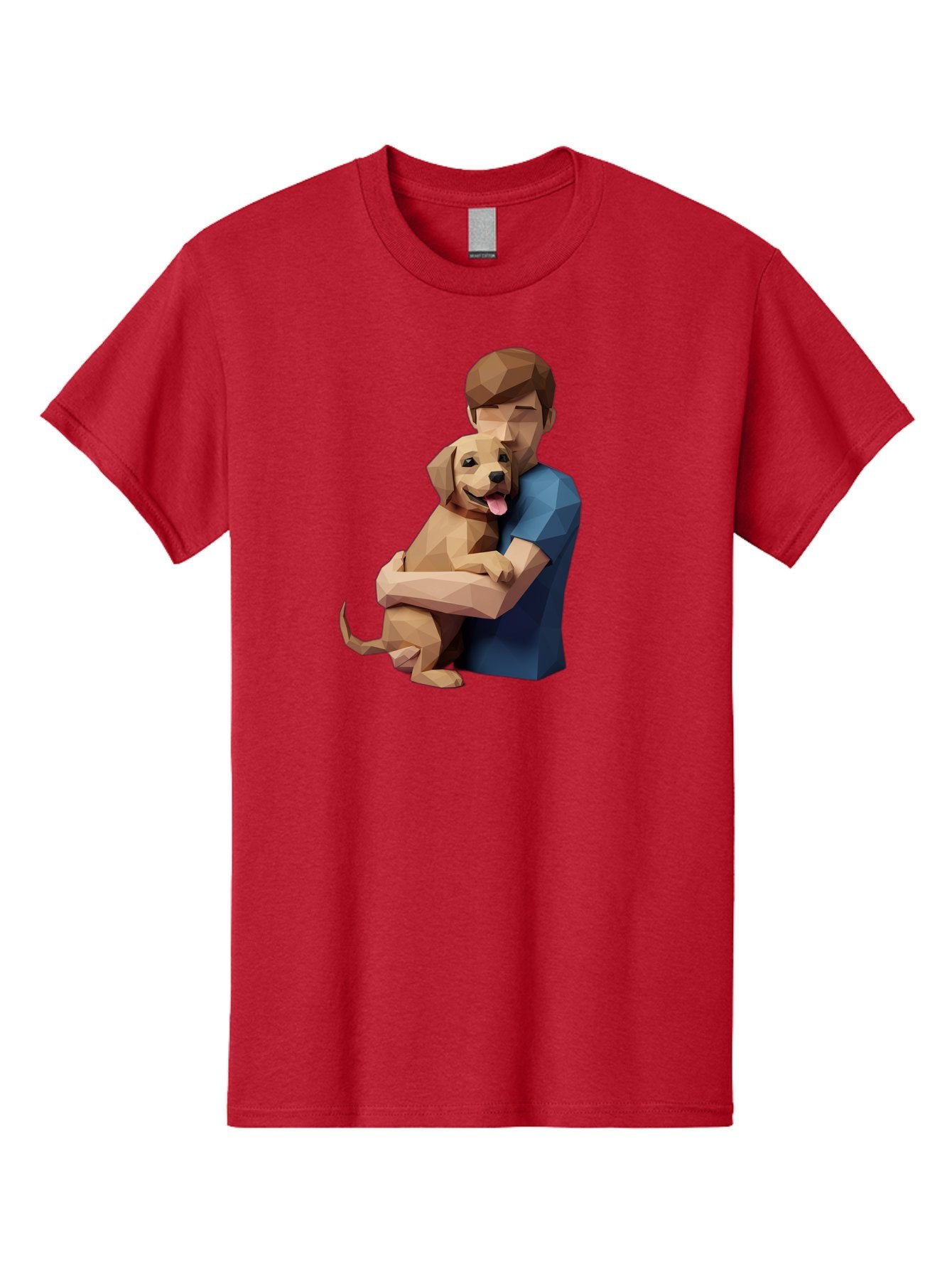 Man-Hugging-Dog-1 Men'S Graphic Tee, 100% Cotton, Comfortable Casual Summer Wear, Machine Washable, Vintage Camera, Old Camera, Antique Camera, Black Camera, Classic Photography, Photography Equipment, Nostalgic Device, Film Camera, Camera Art Bai112 3