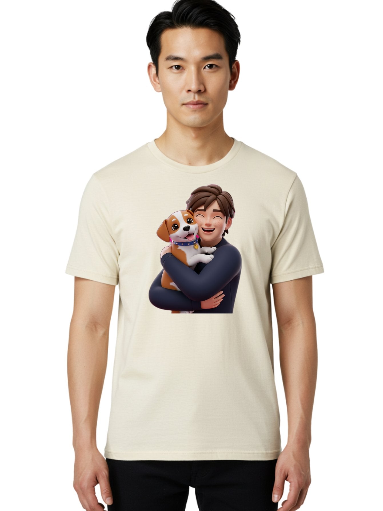 Man-Hugging-Dog Men'S Graphic Tee, 100% Cotton, Comfortable Casual Summer Wear, Machine Washable, Vintage Camera, Old Camera, Antique Camera, Black Camera, Classic Photography, Photography Equipment, Nostalgic Device, Film Camera, Camera Art Bai114 29