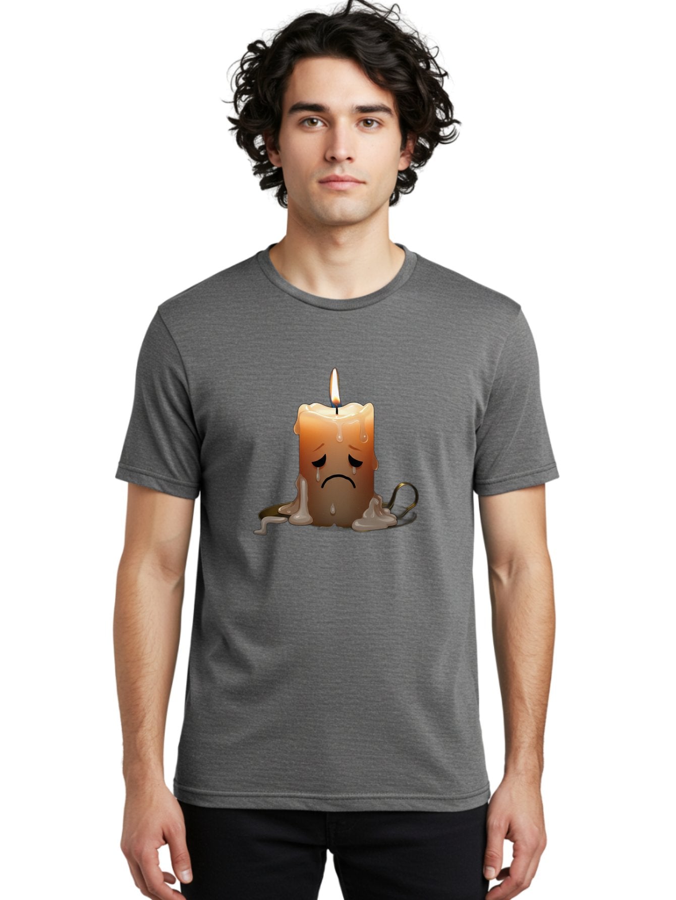 Melting-Candle-Emoji Men'S Graphic Tee, 100% Cotton, Comfortable Casual Summer Wear, Machine Washable, Vintage Camera, Old Camera, Antique Camera, Black Camera, Classic Photography, Photography Equipment, Nostalgic Device, Film Camera, Bai127 18