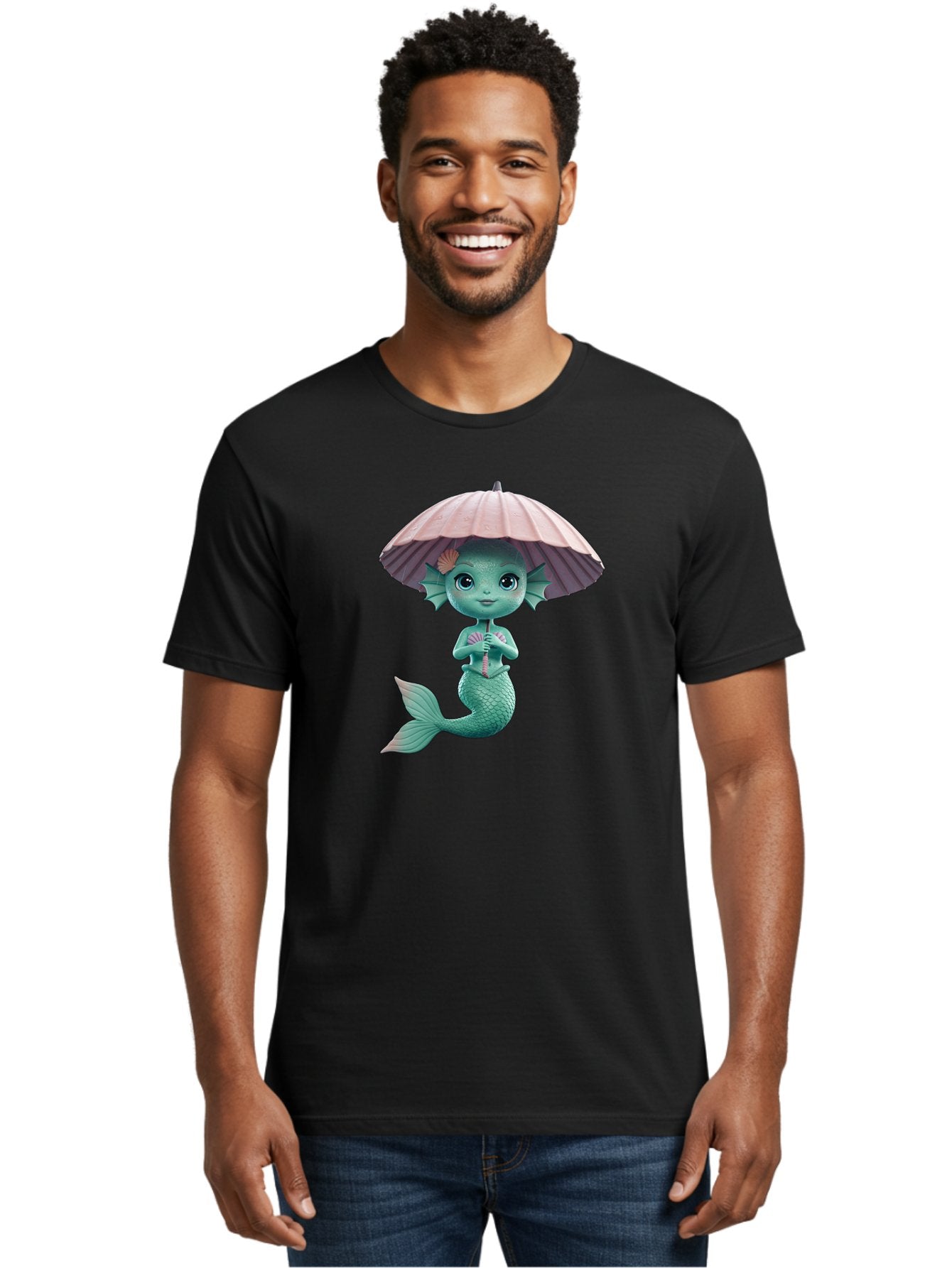 Mermaid-With-Parasol Men'S Graphic Tee, 100% Cotton, Comfortable Casual Summer Wear, Machine Washable, Vintage Camera, Old Camera, Antique Camera, Black Camera, Classic Photography, Photography Equipment, Nostalgic Device, Film Camera, Bai130 20