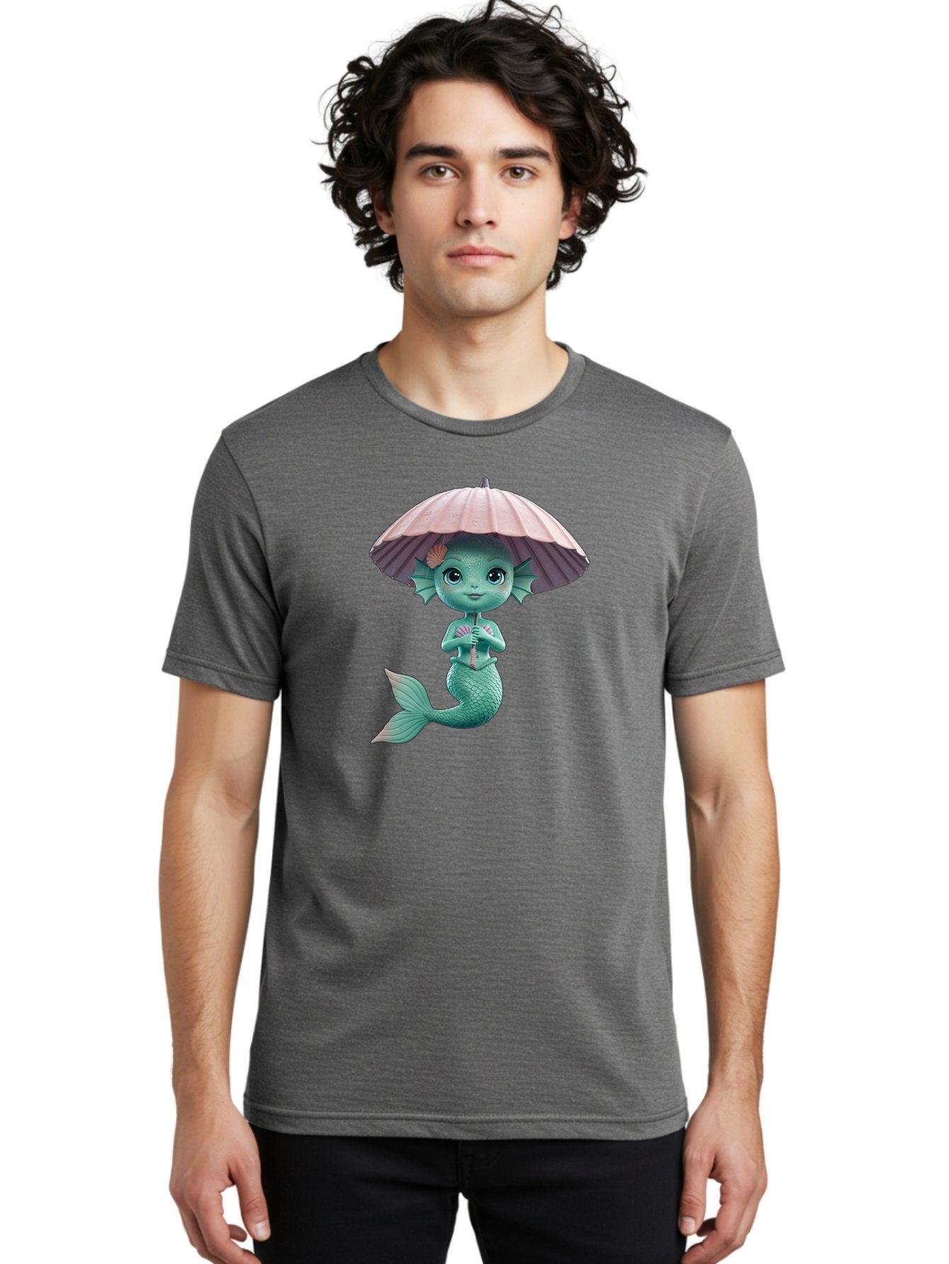 Mermaid-With-Parasol Men'S Graphic Tee, 100% Cotton, Comfortable Casual Summer Wear, Machine Washable, Vintage Camera, Old Camera, Antique Camera, Black Camera, Classic Photography, Photography Equipment, Nostalgic Device, Film Camera, Bai130 24