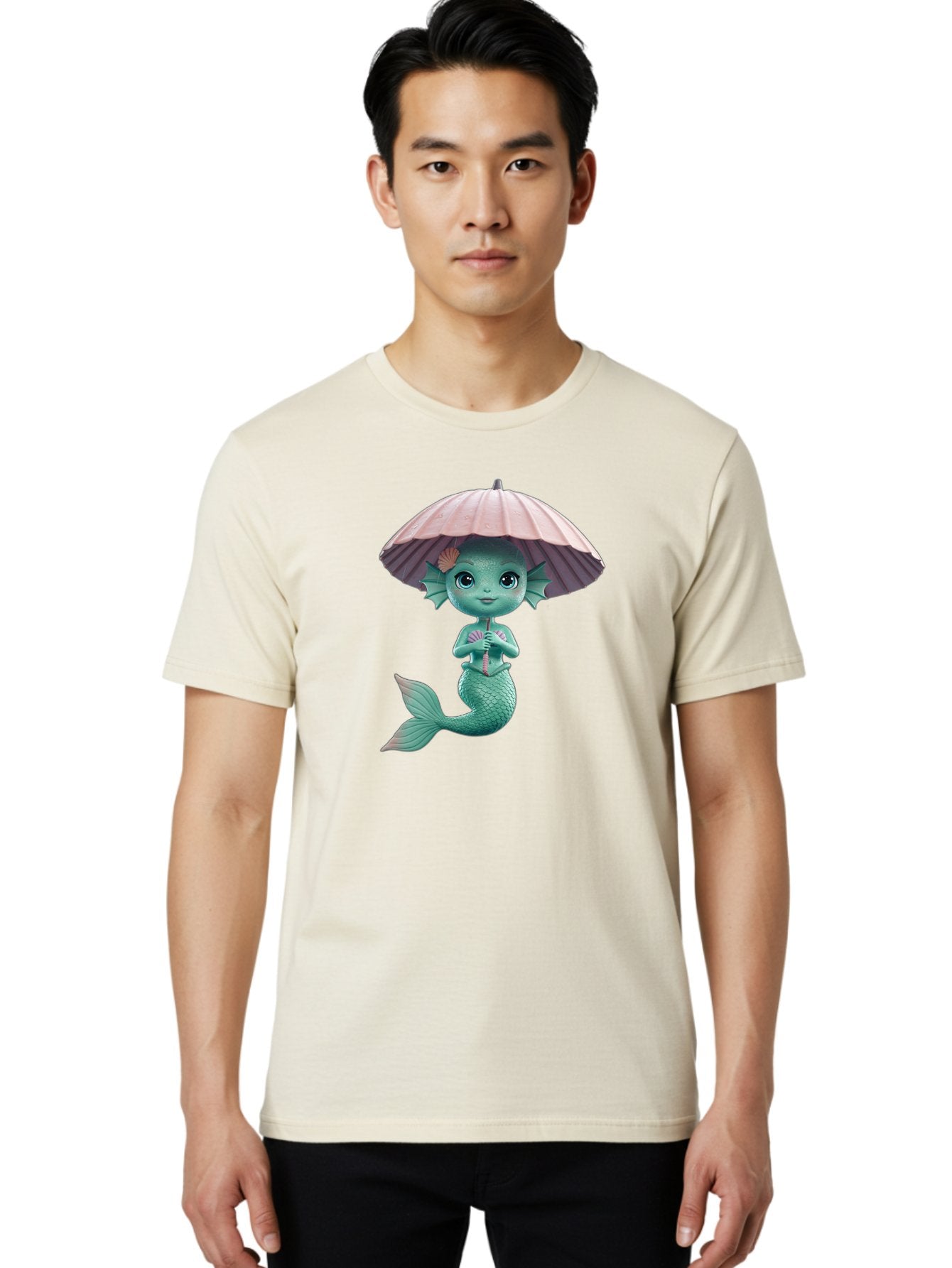 Mermaid-With-Parasol Men'S Graphic Tee, 100% Cotton, Comfortable Casual Summer Wear, Machine Washable, Vintage Camera, Old Camera, Antique Camera, Black Camera, Classic Photography, Photography Equipment, Nostalgic Device, Film Camera, Bai130 19