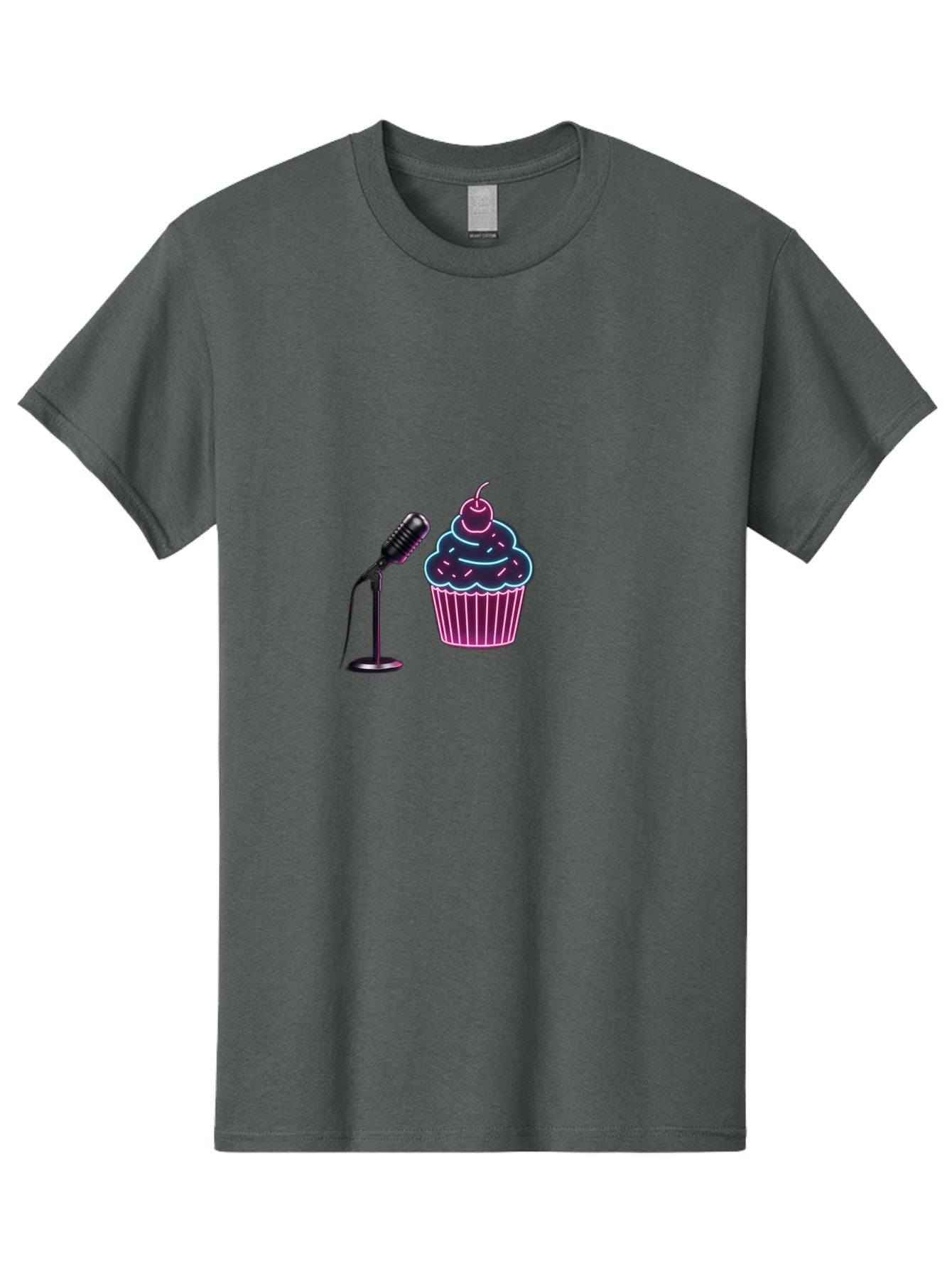 Microphone-And-Cupcake Men'S Graphic Tee, 100% Cotton, Comfortable Casual Summer Wear, Machine Washable, Vintage Camera, Old Camera, Antique Camera, Black Camera, Classic Photography, Photography Equipment, Nostalgic Device, Film Camera, Bai131 14
