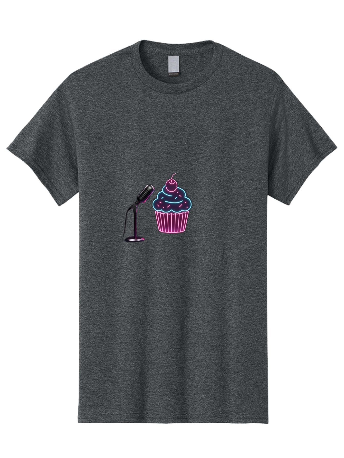 Microphone-And-Cupcake Men'S Graphic Tee, 100% Cotton, Comfortable Casual Summer Wear, Machine Washable, Vintage Camera, Old Camera, Antique Camera, Black Camera, Classic Photography, Photography Equipment, Nostalgic Device, Film Camera, Bai131 12