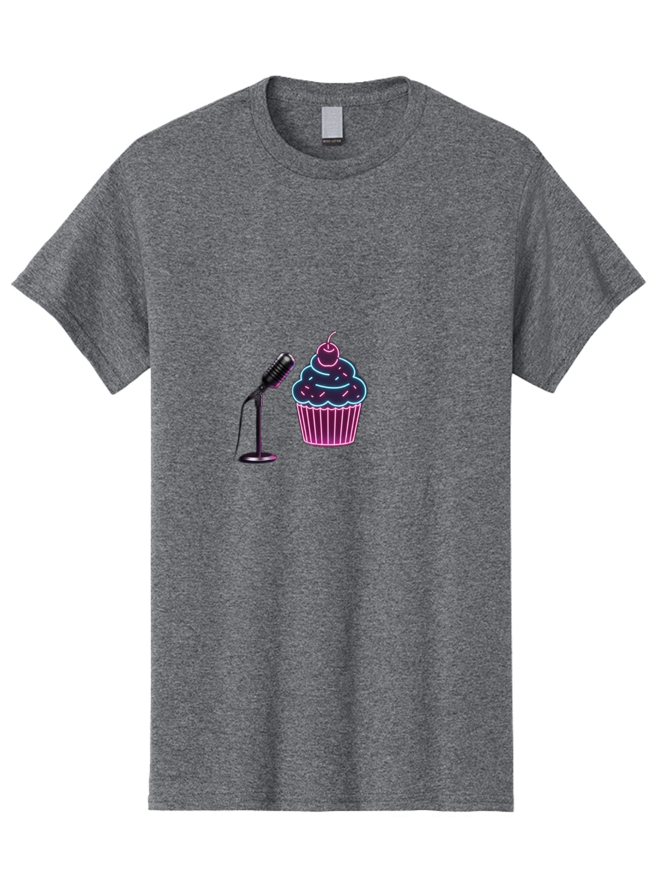 Microphone-And-Cupcake Men'S Graphic Tee, 100% Cotton, Comfortable Casual Summer Wear, Machine Washable, Vintage Camera, Old Camera, Antique Camera, Black Camera, Classic Photography, Photography Equipment, Nostalgic Device, Film Camera, Bai131 3