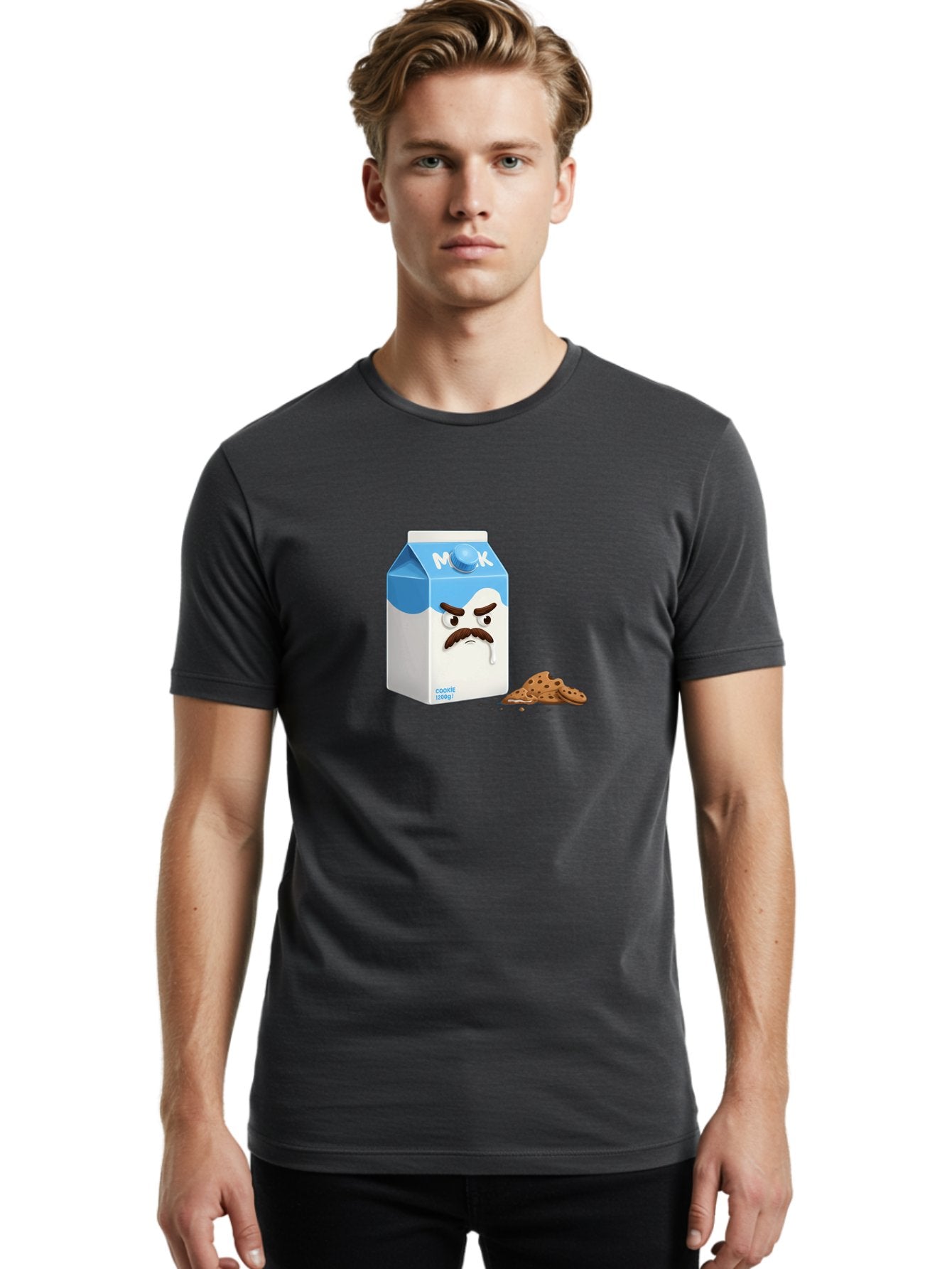 Milk-Carton-With-Mustache Men'S Graphic Tee, 100% Cotton, Comfortable Casual Summer Wear, Machine Washable, Vintage Camera, Old Camera, Antique Camera, Black Camera, Classic Photography, Photography Equipment, Nostalgic Device, Film Camera, Bai149 16