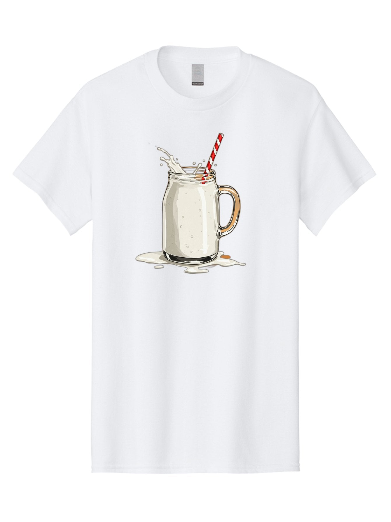 Milkshake-Mason-Jar Men'S Graphic Tee, 100% Cotton, Comfortable Casual Summer Wear, Machine Washable, Vintage Camera, Old Camera, Antique Camera, Black Camera, Classic Photography, Photography Equipment, Nostalgic Device, Film Camera, Bai155 4