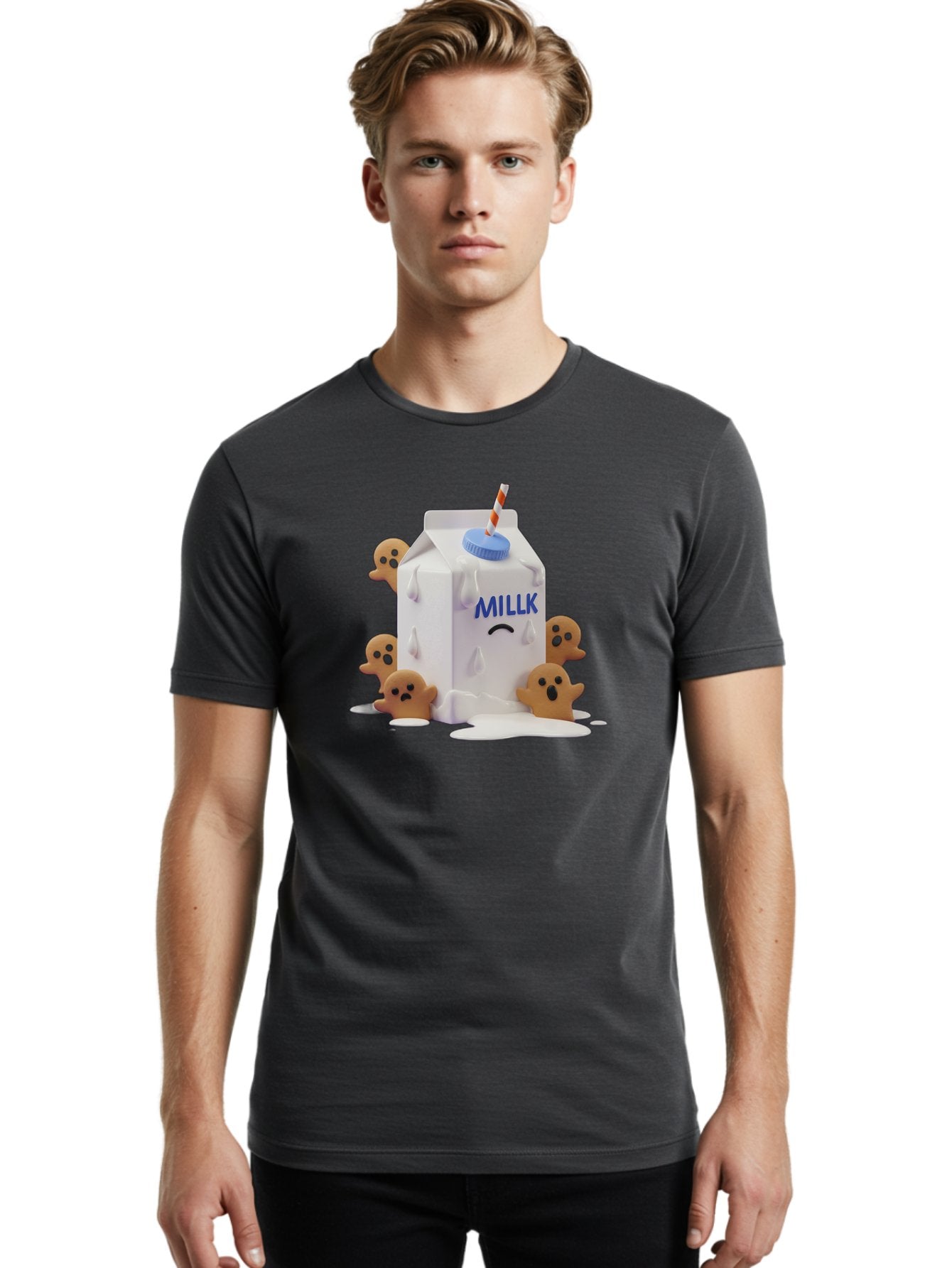 Millk Men'S Graphic Tee, 100% Cotton, Comfortable Casual Summer Wear, Machine Washable, Vintage Camera, Old Camera, Antique Camera, Black Camera, Classic Photography, Photography Equipment, Nostalgic Device, Film Camera, Camera Art Bai156 24