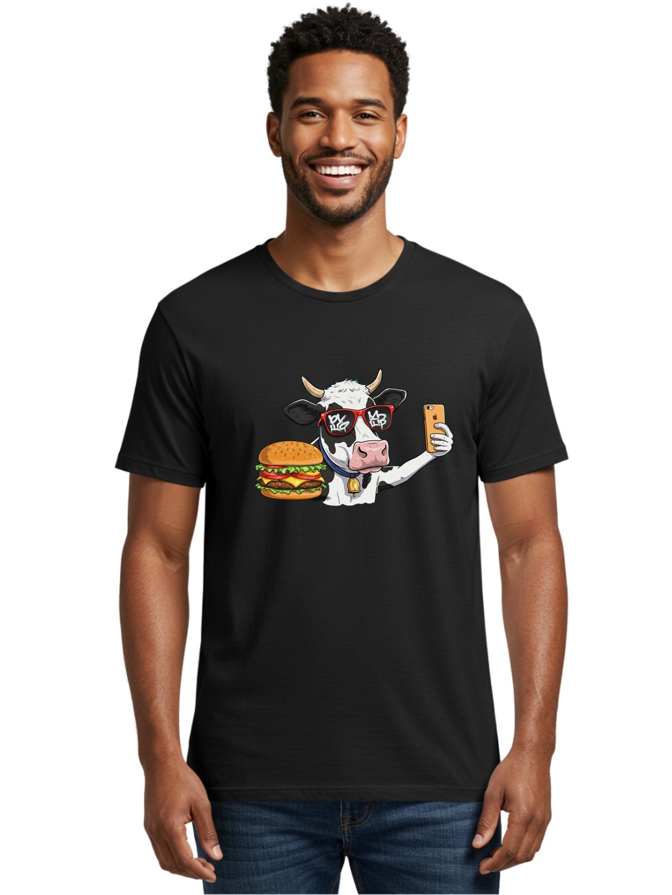 Moo-Burger-1 Men'S Graphic Tee, 100% Cotton, Comfortable Casual Summer Wear, Machine Washable, Vintage Camera, Old Camera, Antique Camera, Black Camera, Classic Photography, Photography Equipment, Nostalgic Device, Film Camera, Camera Art Bai160 30