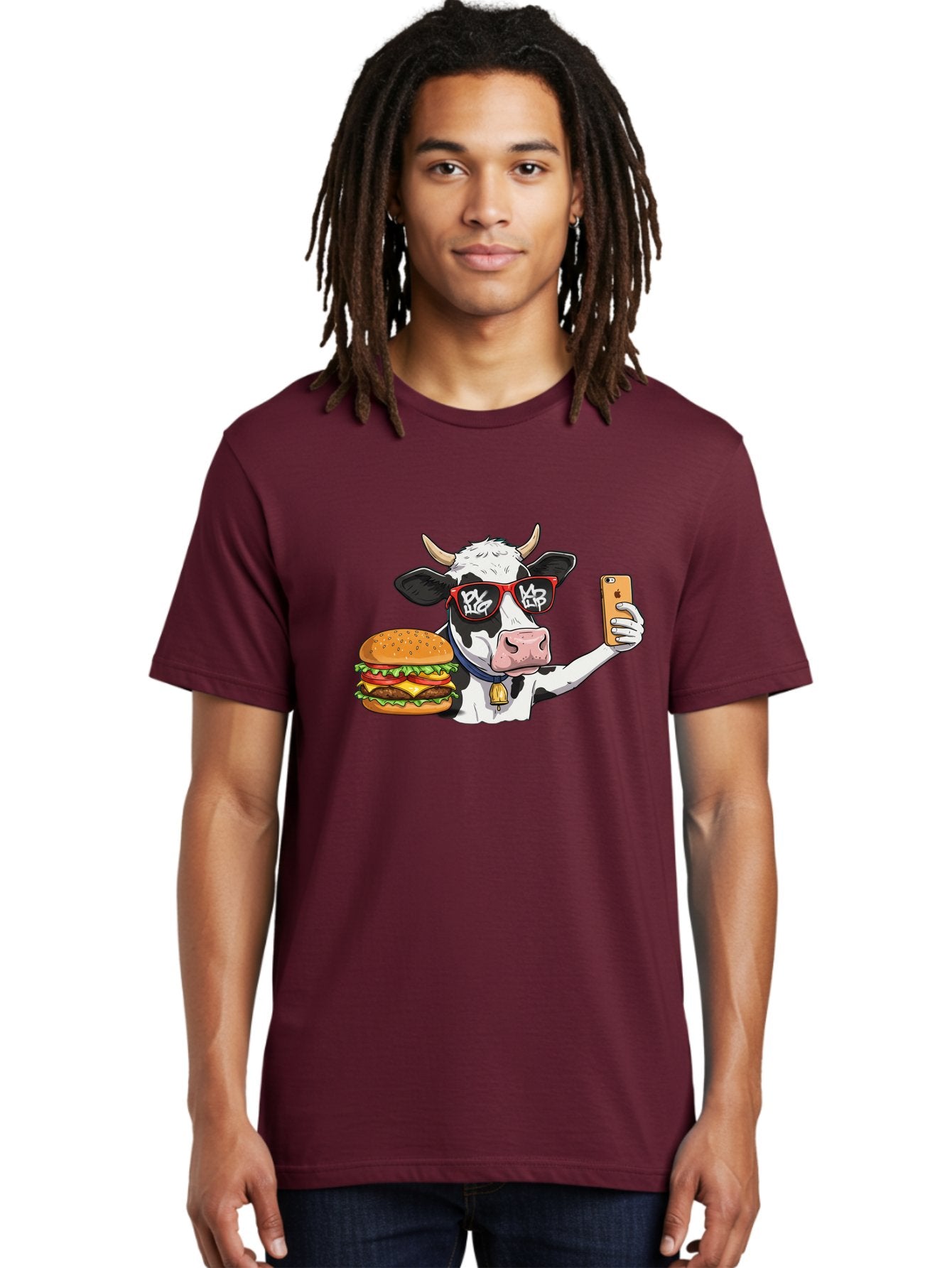 Moo-Burger-1 Men'S Graphic Tee, 100% Cotton, Comfortable Casual Summer Wear, Machine Washable, Vintage Camera, Old Camera, Antique Camera, Black Camera, Classic Photography, Photography Equipment, Nostalgic Device, Film Camera, Camera Art Bai160 20