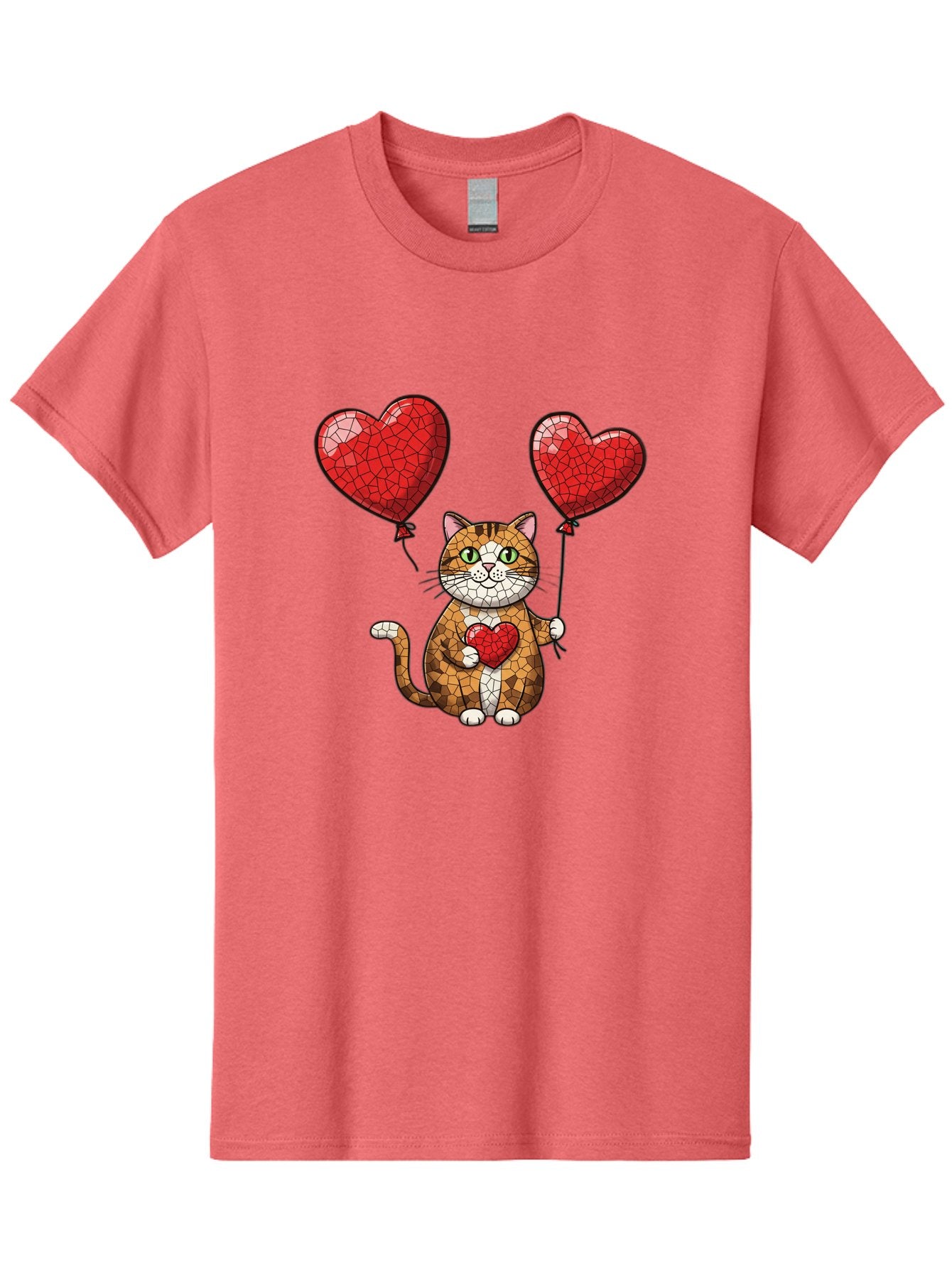 Mosaic-Cat-With-Heart-Balloons Men'S Graphic Tee, 100% Cotton, Comfortable Casual Summer Wear, Machine Washable, Vintage Camera, Old Camera, Antique Camera, Black Camera, Classic Photography, Photography Equipment, Nostalgic Device, Bai165 14
