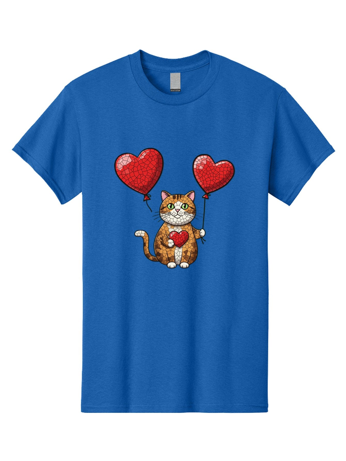 Mosaic-Cat-With-Heart-Balloons Men'S Graphic Tee, 100% Cotton, Comfortable Casual Summer Wear, Machine Washable, Vintage Camera, Old Camera, Antique Camera, Black Camera, Classic Photography, Photography Equipment, Nostalgic Device, Bai165 5