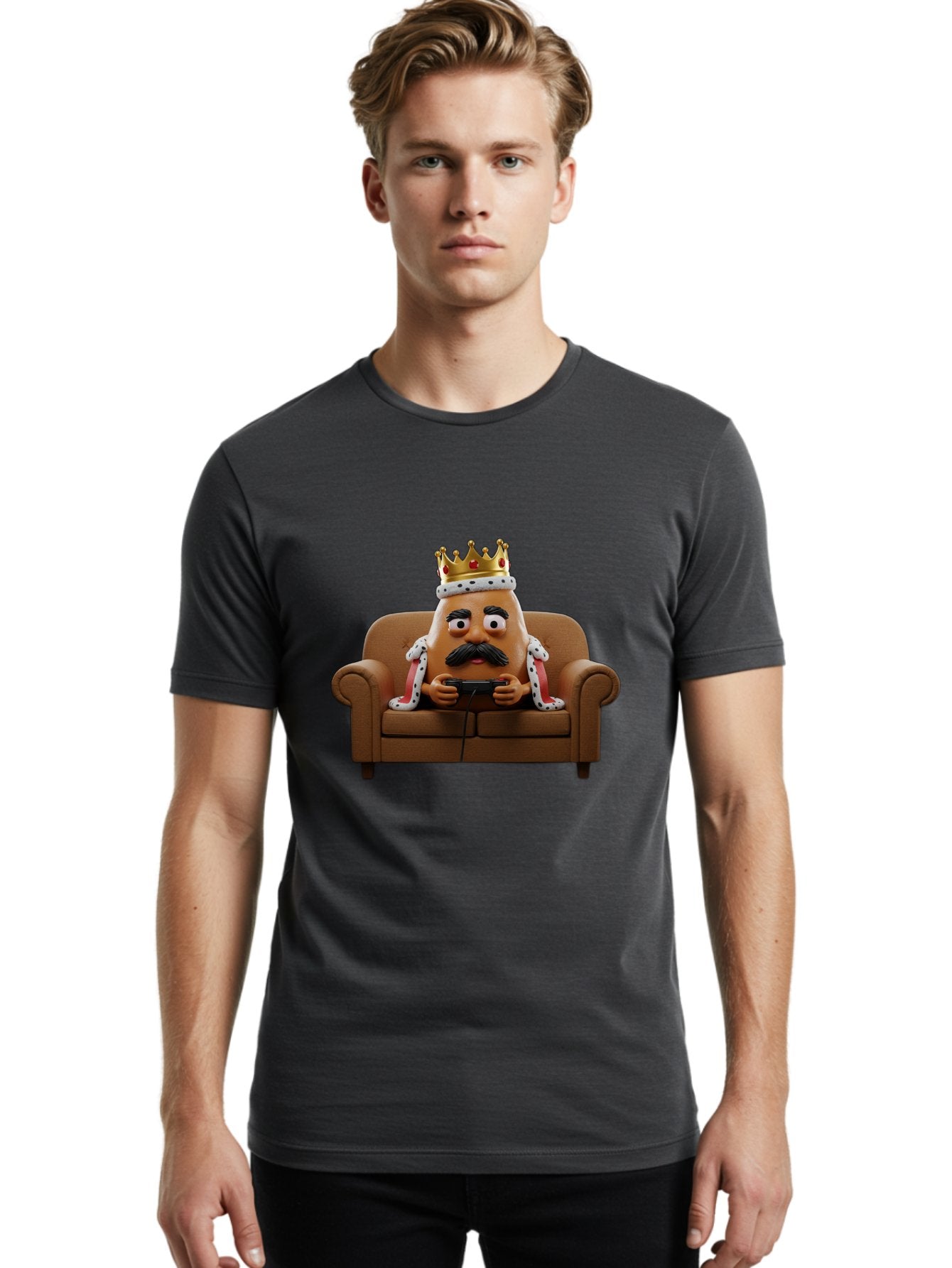 Mr-Potato-Head-King Men'S Graphic Tee, 100% Cotton, Comfortable Casual Summer Wear, Machine Washable, Vintage Camera, Old Camera, Antique Camera, Black Camera, Classic Photography, Photography Equipment, Nostalgic Device, Film Camera, Bai169 19