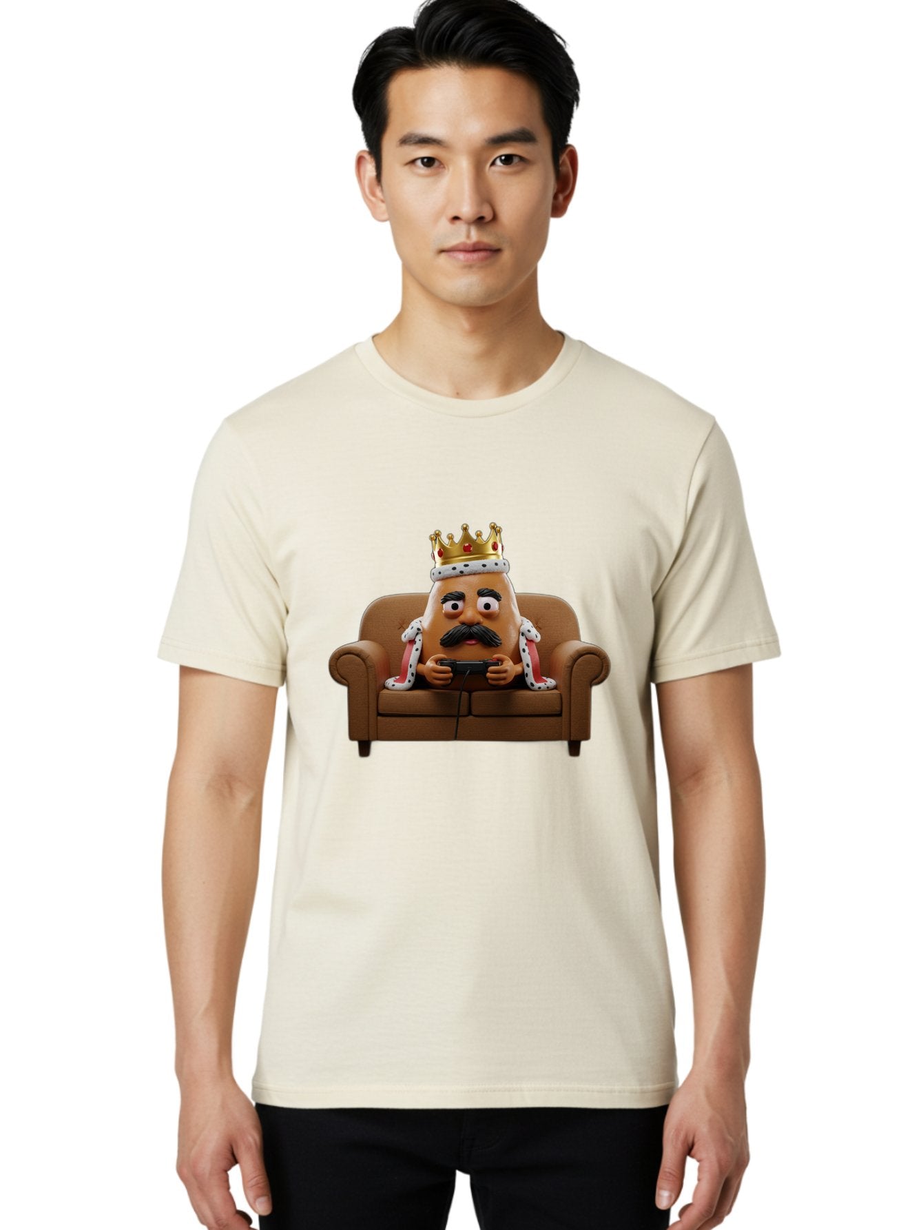 Mr-Potato-Head-King Men'S Graphic Tee, 100% Cotton, Comfortable Casual Summer Wear, Machine Washable, Vintage Camera, Old Camera, Antique Camera, Black Camera, Classic Photography, Photography Equipment, Nostalgic Device, Film Camera, Bai169 25