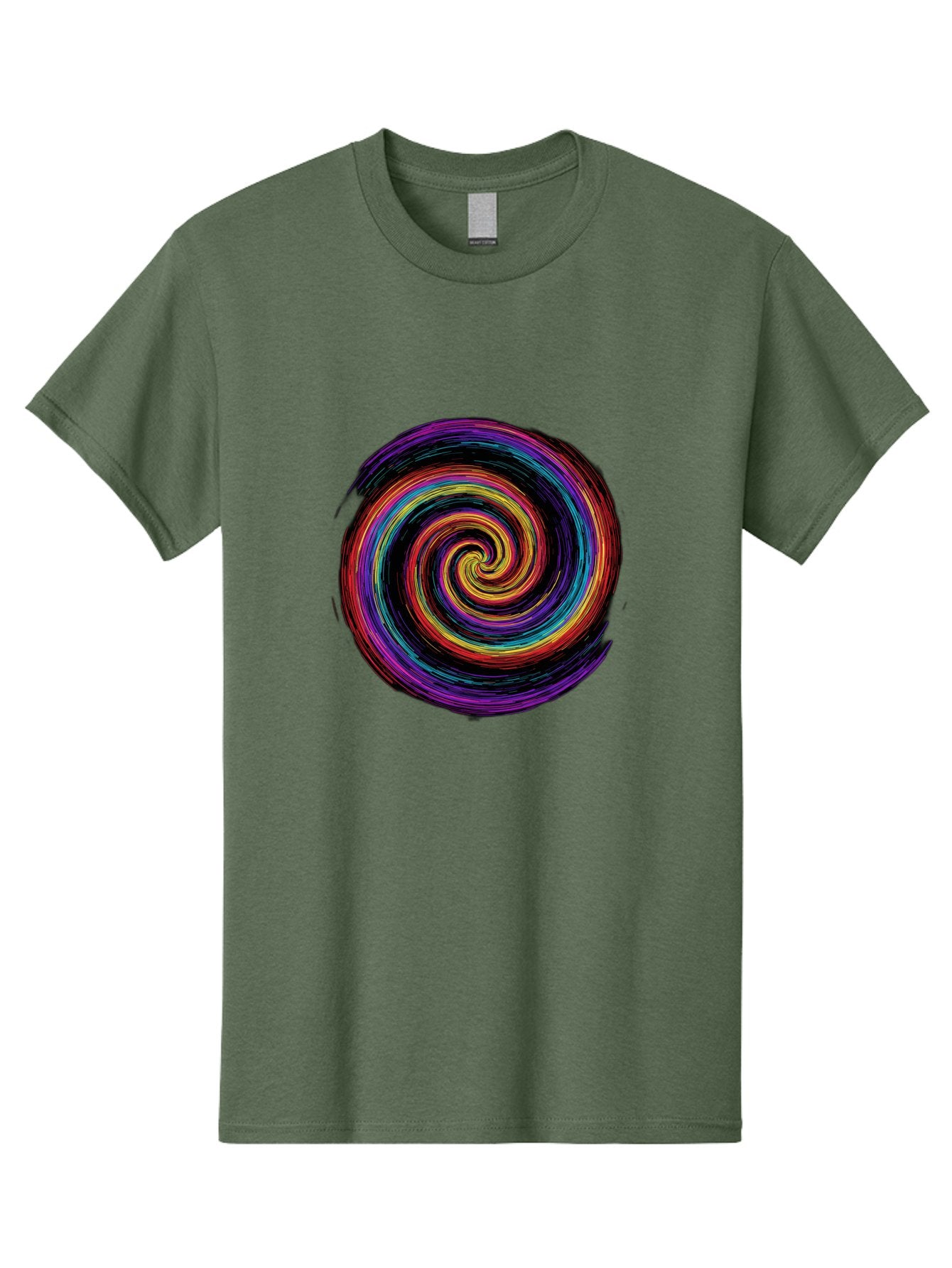 Multicolored-Spiral Men'S Graphic Tee, 100% Cotton, Comfortable Casual Summer Wear, Machine Washable, Vintage Camera, Old Camera, Antique Camera, Black Camera, Classic Photography, Photography Equipment, Nostalgic Device, Film Camera, Bai172