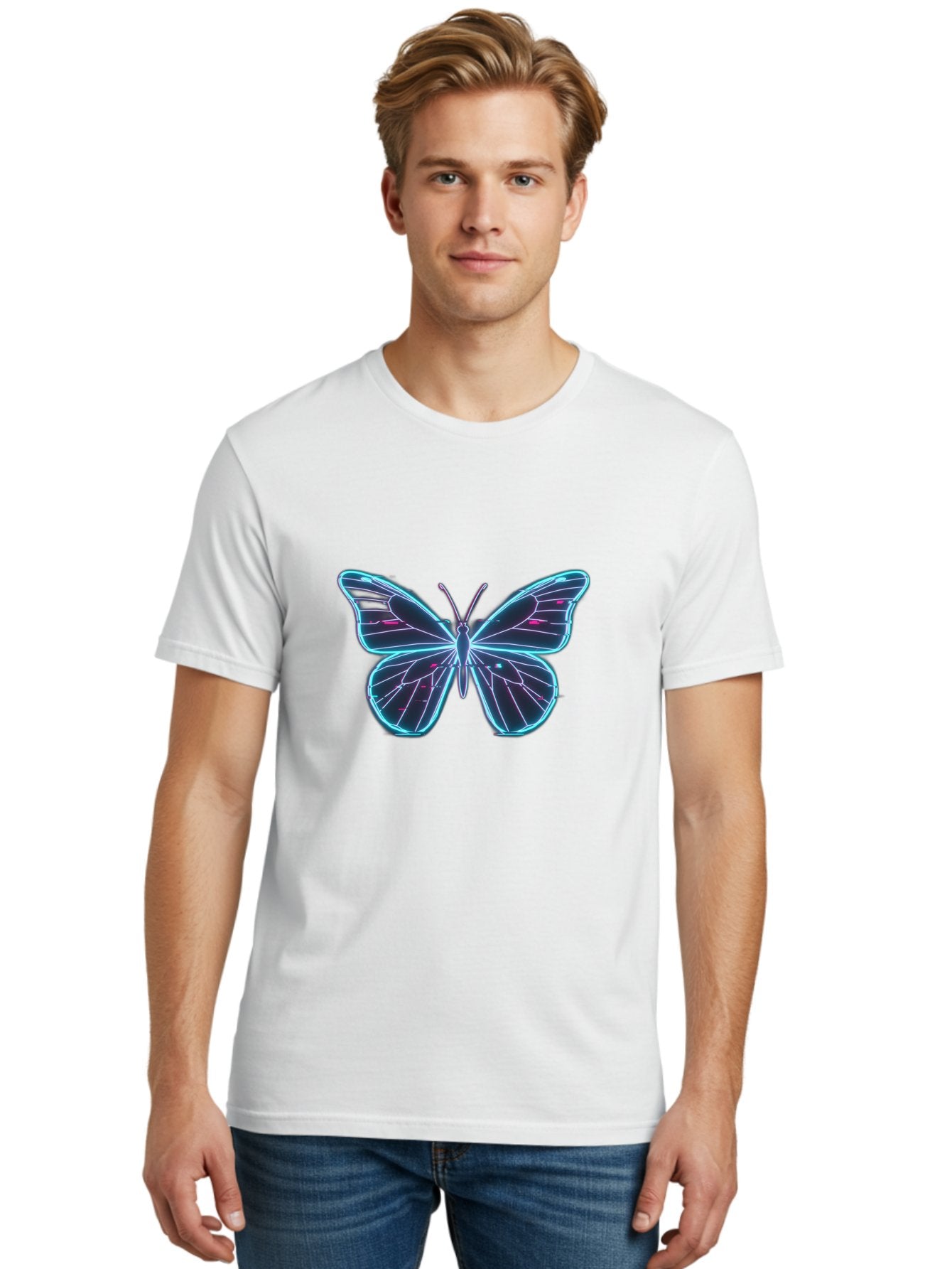 Neon-Butterfly Men'S Graphic Tee, 100% Cotton, Comfortable Casual Summer Wear, Machine Washable, Vintage Camera, Old Camera, Antique Camera, Black Camera, Classic Photography, Photography Equipment, Nostalgic Device, Film Camera, Camera Art Bai176 23