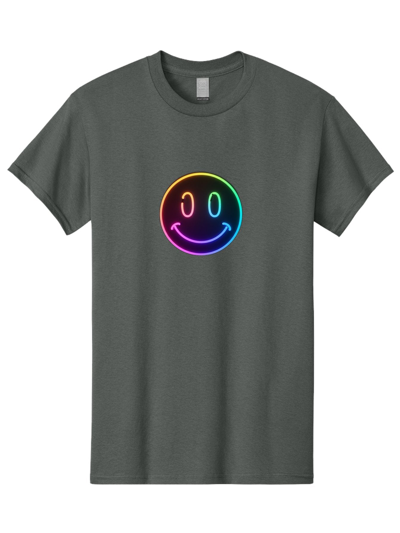 Neon-Smiley Men'S Graphic Tee, 100% Cotton, Comfortable Casual Summer Wear, Machine Washable, Vintage Camera, Old Camera, Antique Camera, Black Camera, Classic Photography, Photography Equipment, Nostalgic Device, Film Camera, Camera Art Bai185 7