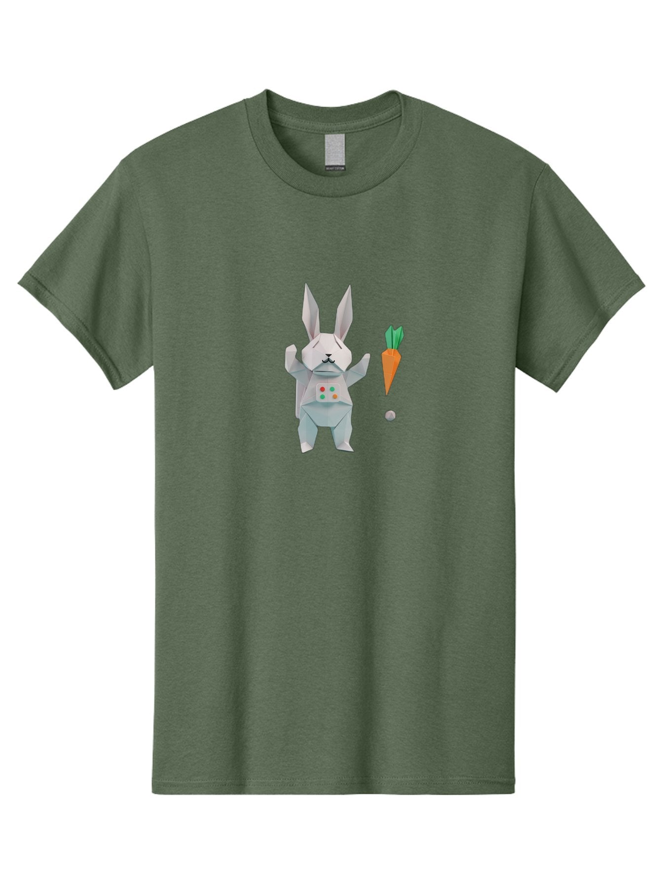 Origami-Bunny-With-Carrot Men'S Graphic Tee, 100% Cotton, Comfortable Casual Summer Wear, Machine Washable, Vintage Camera, Old Camera, Antique Camera, Black Camera, Classic Photography, Photography Equipment, Nostalgic Device, Film Camera, Bai197