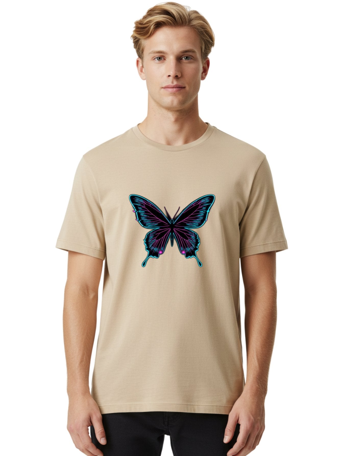 Papilio-Palinurus Men'S Graphic Tee, 100% Cotton, Comfortable Casual Summer Wear, Machine Washable, Vintage Camera, Old Camera, Antique Camera, Black Camera, Classic Photography, Photography Equipment, Nostalgic Device, Film Camera, Camera Art Bai203 25