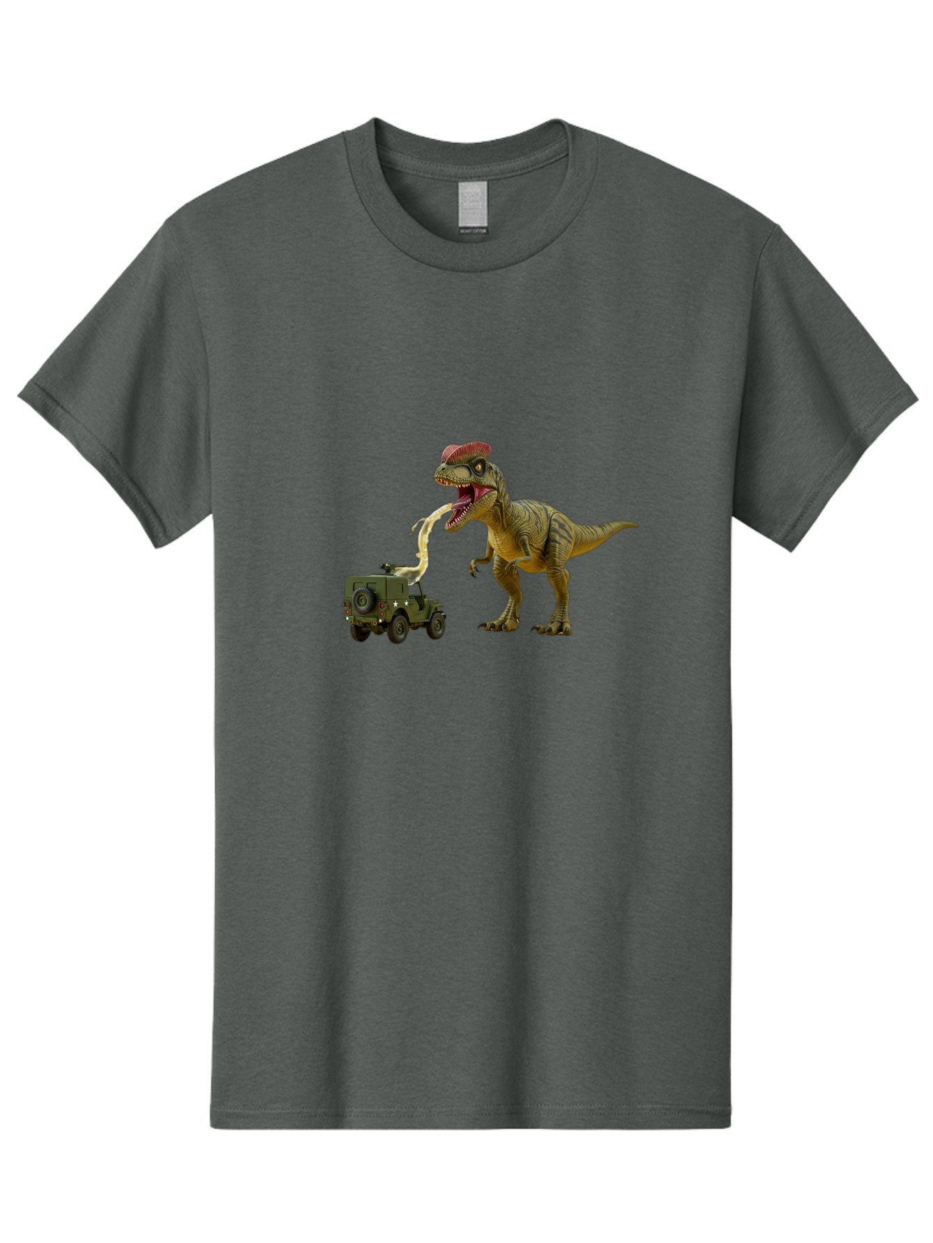Parasaurolophus-Eating-Military-Vehicle Men'S Graphic Tee, 100% Cotton, Comfortable Casual Summer Wear, Machine Washable, Vintage Camera, Old Camera, Antique Camera, Black Camera, Classic Photography, Photography Equipment, Nostalgic Device, Bai206 15