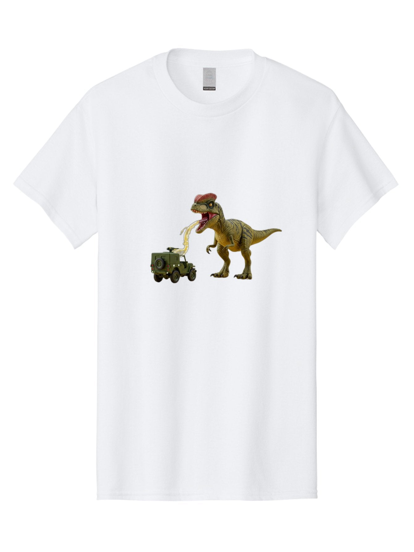 Parasaurolophus-Eating-Military-Vehicle Men'S Graphic Tee, 100% Cotton, Comfortable Casual Summer Wear, Machine Washable, Vintage Camera, Old Camera, Antique Camera, Black Camera, Classic Photography, Photography Equipment, Nostalgic Device, Bai206