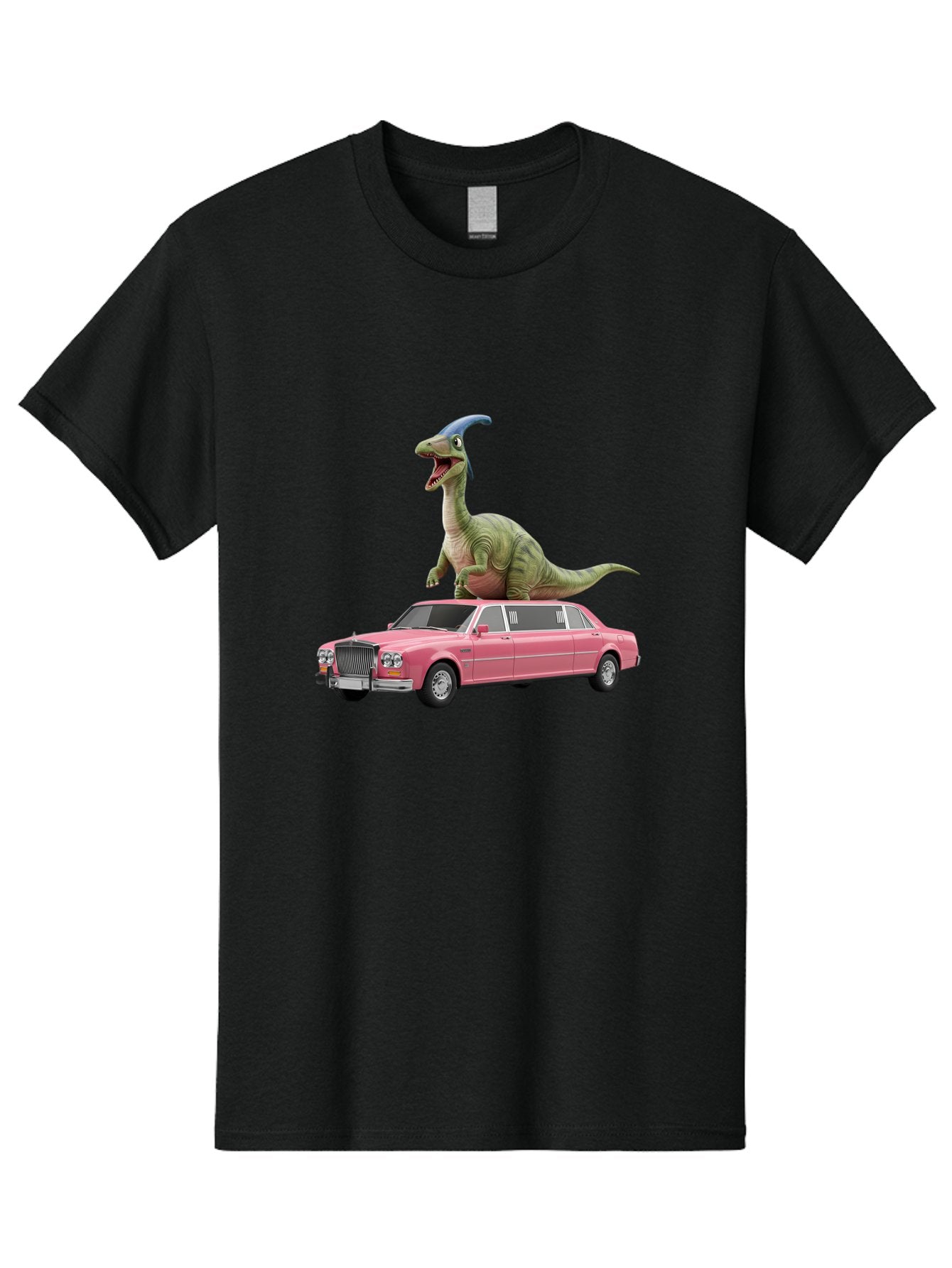 Parasaurolophus-On-Pink-Limousine Men'S Graphic Tee, 100% Cotton, Comfortable Casual Summer Wear, Machine Washable, Vintage Camera, Old Camera, Antique Camera, Black Camera, Classic Photography, Photography Equipment, Nostalgic Device, Bai207 9