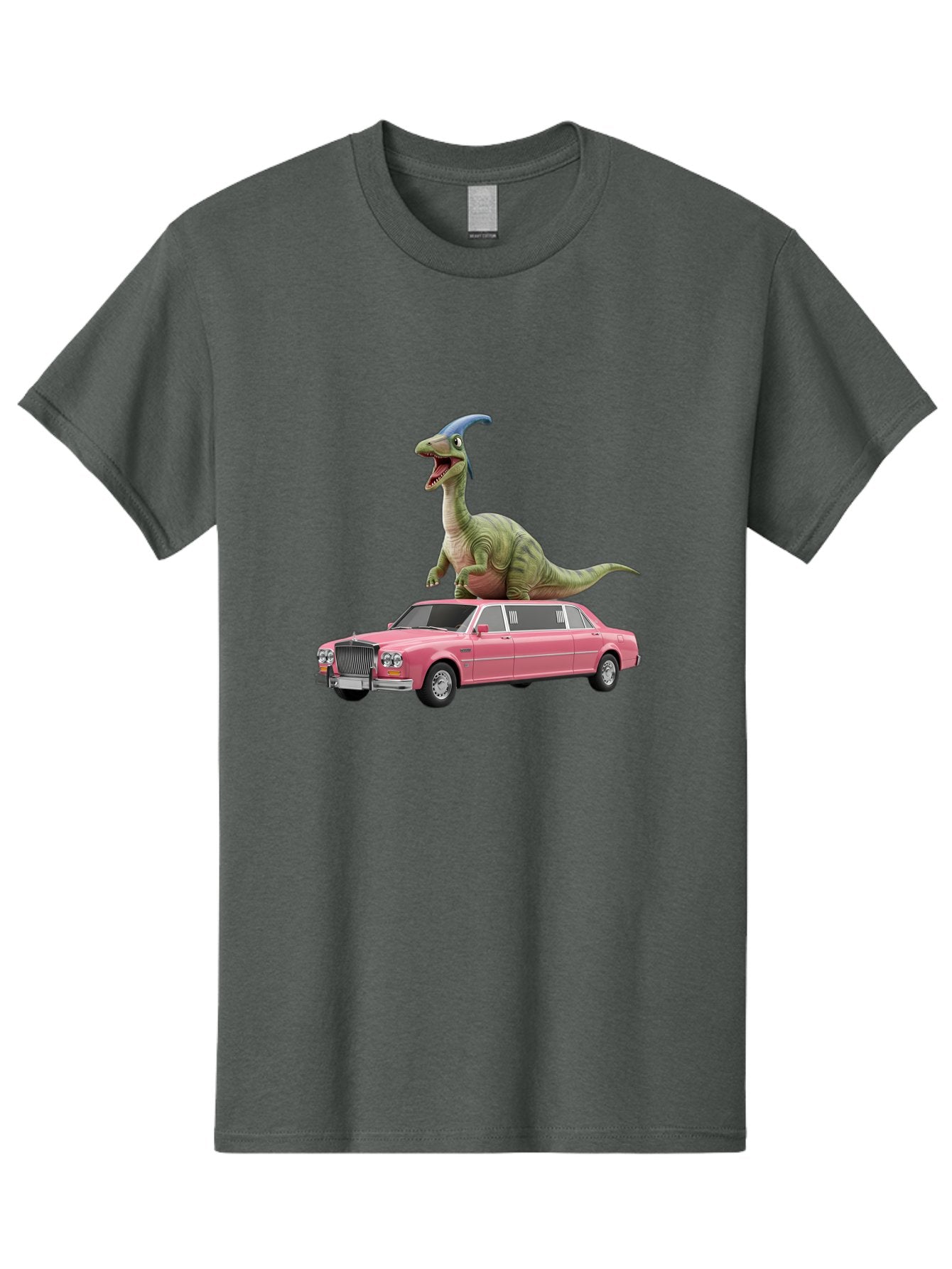 Parasaurolophus-On-Pink-Limousine Men'S Graphic Tee, 100% Cotton, Comfortable Casual Summer Wear, Machine Washable, Vintage Camera, Old Camera, Antique Camera, Black Camera, Classic Photography, Photography Equipment, Nostalgic Device, Bai207 3