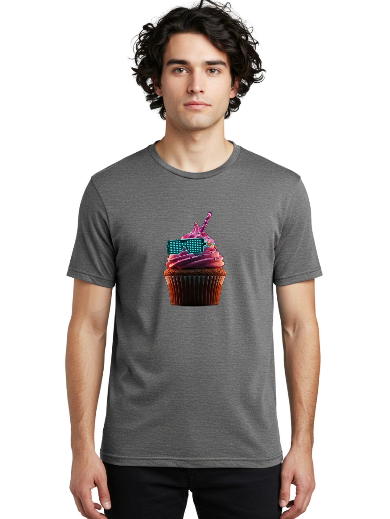 Party-Cupcake Men'S Graphic Tee, 100% Cotton, Comfortable Casual Summer Wear, Machine Washable, Vintage Camera, Old Camera, Antique Camera, Black Camera, Classic Photography, Photography Equipment, Nostalgic Device, Film Camera, Camera Art Bai209 17