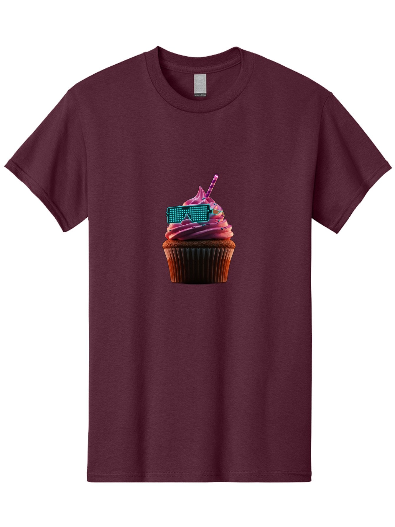 Party-Cupcake Men'S Graphic Tee, 100% Cotton, Comfortable Casual Summer Wear, Machine Washable, Vintage Camera, Old Camera, Antique Camera, Black Camera, Classic Photography, Photography Equipment, Nostalgic Device, Film Camera, Camera Art Bai209