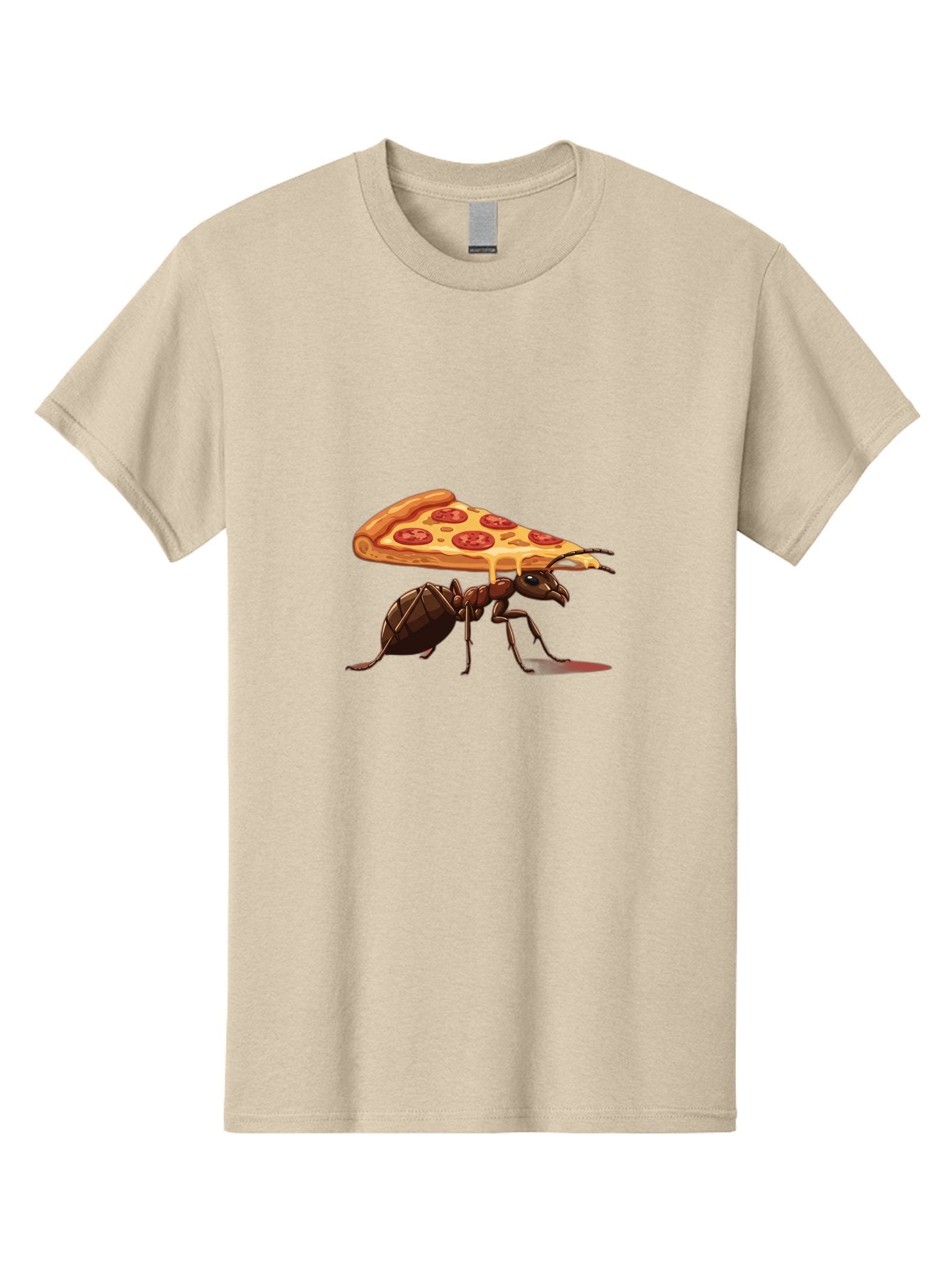 Pepperoni-Pizza-Slice-Ant Men'S Graphic Tee, 100% Cotton, Comfortable Casual Summer Wear, Machine Washable, Vintage Camera, Old Camera, Antique Camera, Black Camera, Classic Photography, Photography Equipment, Nostalgic Device, Film Camera, Bai212 5
