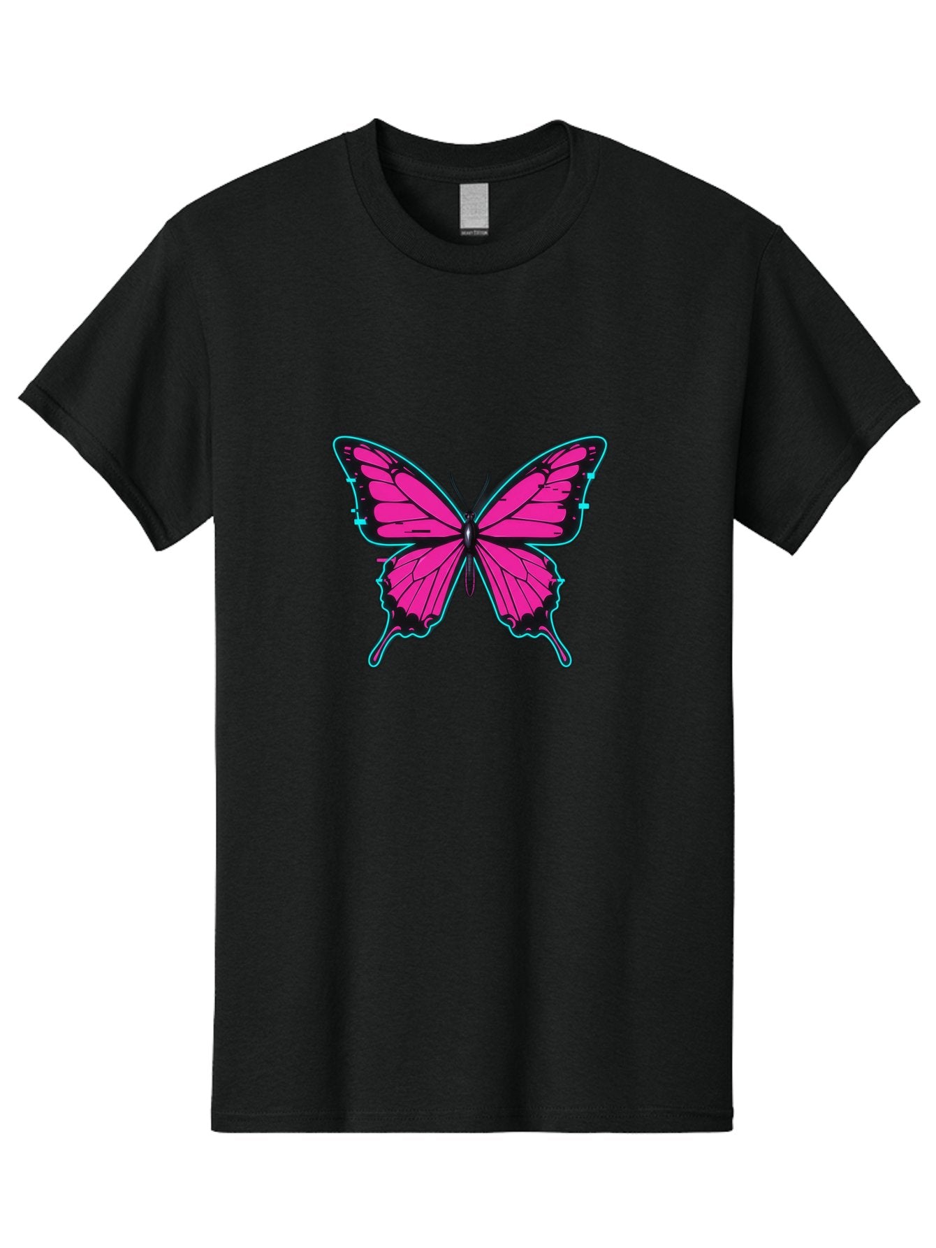Pink-Butterfly-1 Men'S Graphic Tee, 100% Cotton, Comfortable Casual Summer Wear, Machine Washable, Vintage Camera, Old Camera, Antique Camera, Black Camera, Classic Photography, Photography Equipment, Nostalgic Device, Film Camera, Camera Art Bai215 14