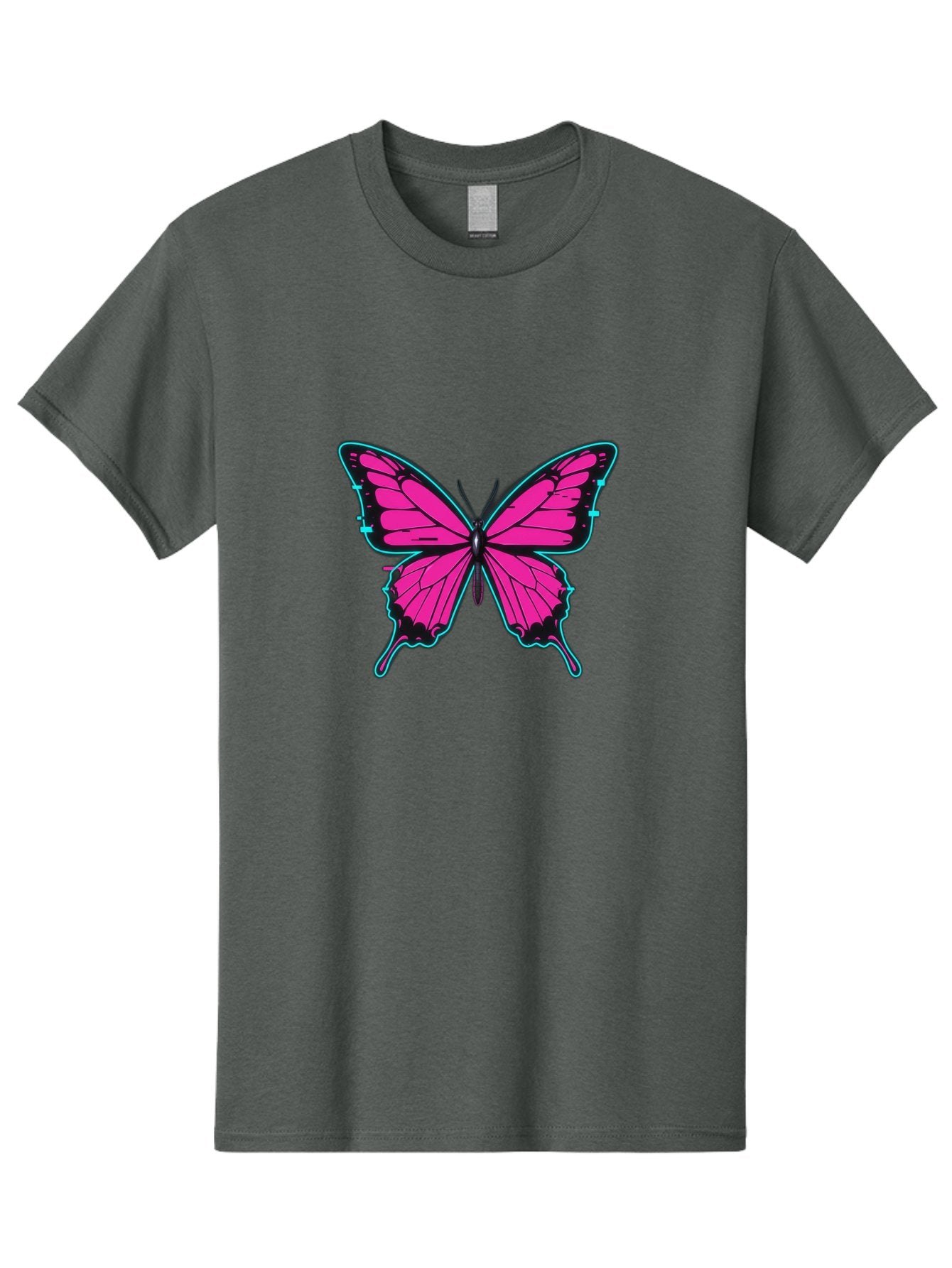 Pink-Butterfly-1 Men'S Graphic Tee, 100% Cotton, Comfortable Casual Summer Wear, Machine Washable, Vintage Camera, Old Camera, Antique Camera, Black Camera, Classic Photography, Photography Equipment, Nostalgic Device, Film Camera, Camera Art Bai215 10