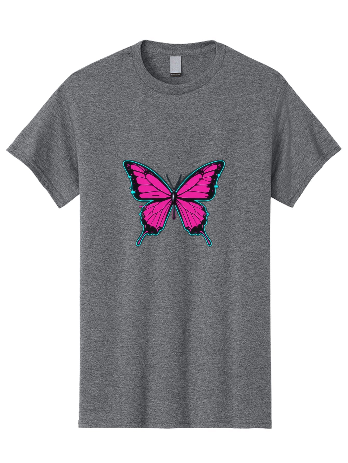 Pink-Butterfly-1 Men'S Graphic Tee, 100% Cotton, Comfortable Casual Summer Wear, Machine Washable, Vintage Camera, Old Camera, Antique Camera, Black Camera, Classic Photography, Photography Equipment, Nostalgic Device, Film Camera, Camera Art Bai215