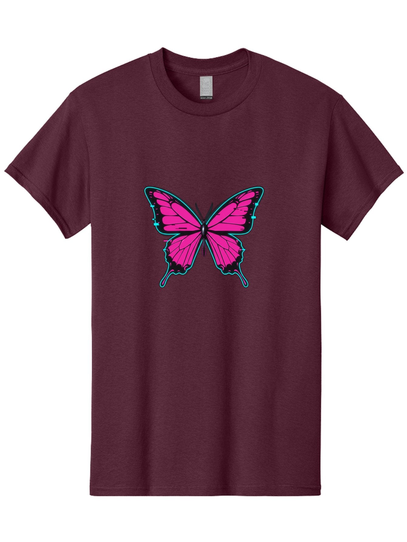 Pink-Butterfly-1 Men'S Graphic Tee, 100% Cotton, Comfortable Casual Summer Wear, Machine Washable, Vintage Camera, Old Camera, Antique Camera, Black Camera, Classic Photography, Photography Equipment, Nostalgic Device, Film Camera, Camera Art Bai215 13