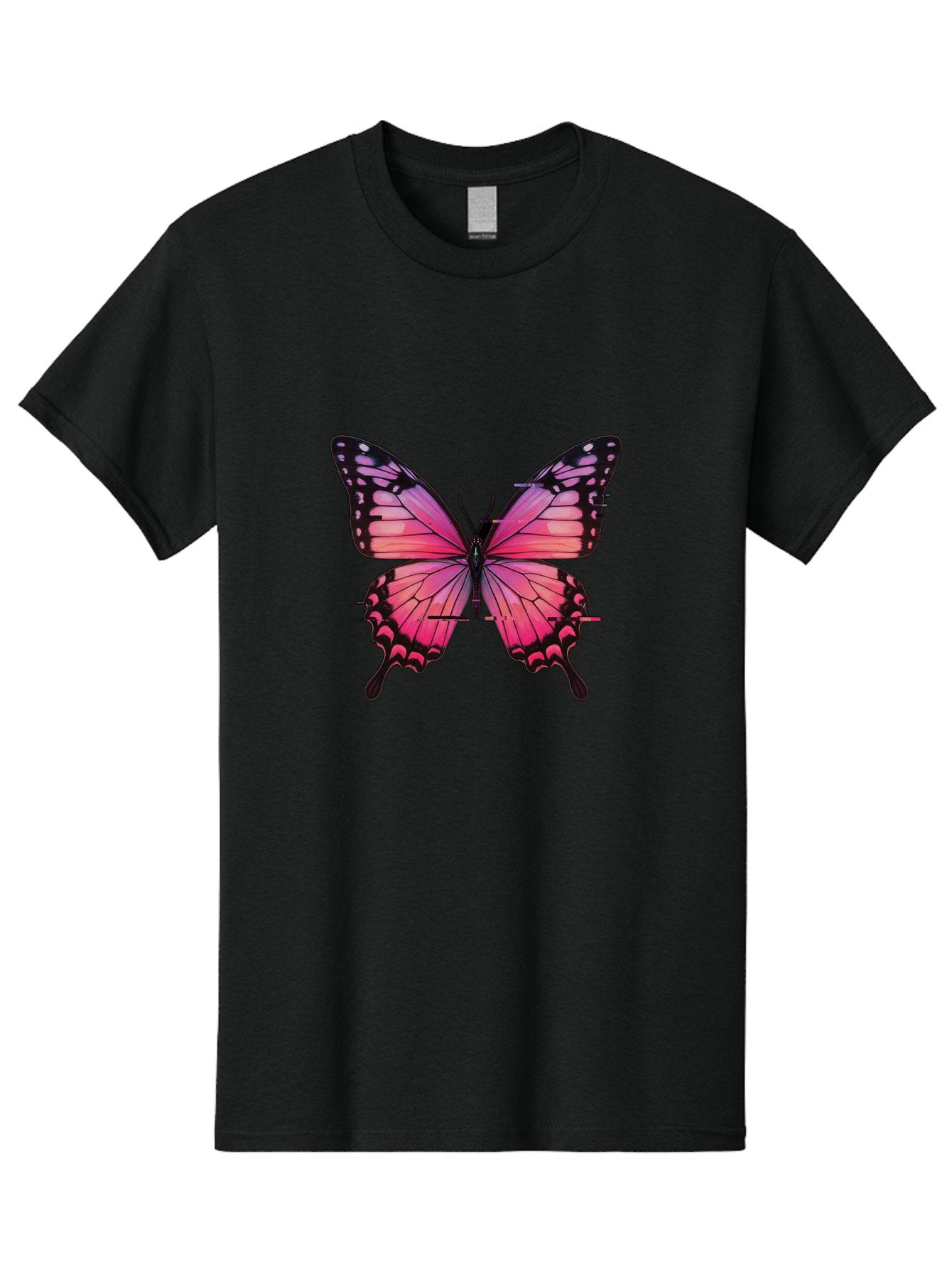 Pink-Butterfly-2 Men'S Graphic Tee, 100% Cotton, Comfortable Casual Summer Wear, Machine Washable, Vintage Camera, Old Camera, Antique Camera, Black Camera, Classic Photography, Photography Equipment, Nostalgic Device, Film Camera, Camera Art Bai216 10