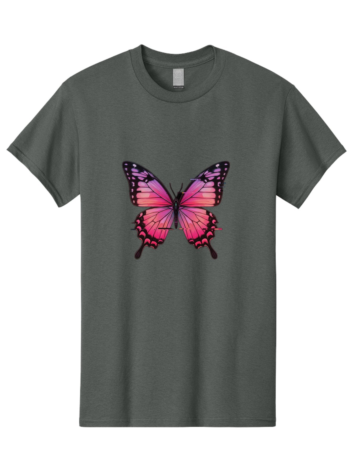 Pink-Butterfly-2 Men'S Graphic Tee, 100% Cotton, Comfortable Casual Summer Wear, Machine Washable, Vintage Camera, Old Camera, Antique Camera, Black Camera, Classic Photography, Photography Equipment, Nostalgic Device, Film Camera, Camera Art Bai216 7