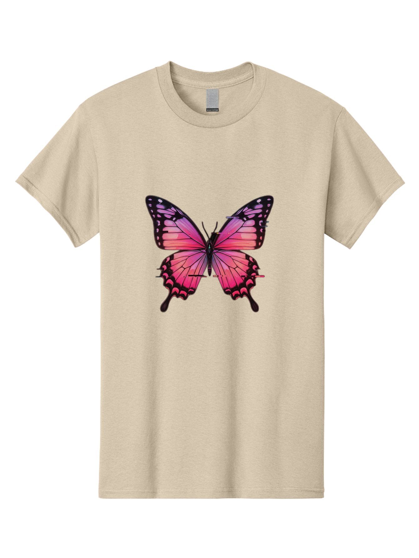 Pink-Butterfly-2 Men'S Graphic Tee, 100% Cotton, Comfortable Casual Summer Wear, Machine Washable, Vintage Camera, Old Camera, Antique Camera, Black Camera, Classic Photography, Photography Equipment, Nostalgic Device, Film Camera, Camera Art Bai216 13