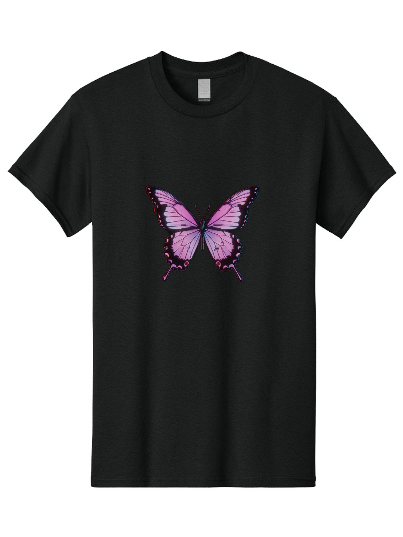 Pink-Butterfly-3 Men'S Graphic Tee, 100% Cotton, Comfortable Casual Summer Wear, Machine Washable, Vintage Camera, Old Camera, Antique Camera, Black Camera, Classic Photography, Photography Equipment, Nostalgic Device, Film Camera, Camera Art Bai217 8